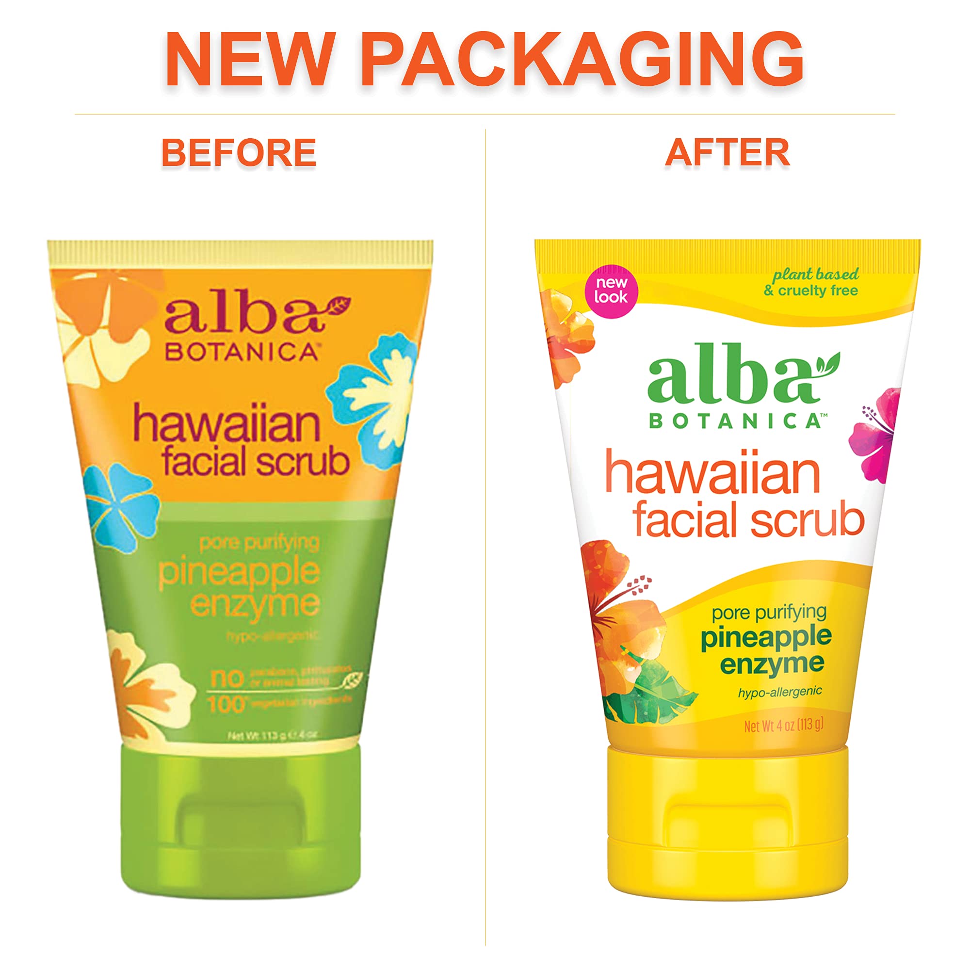 Alba Botanica Hawaiian Facial Scrub, Pore Purifying Pineapple Enzyme - Alba Botanica Official Product View 5