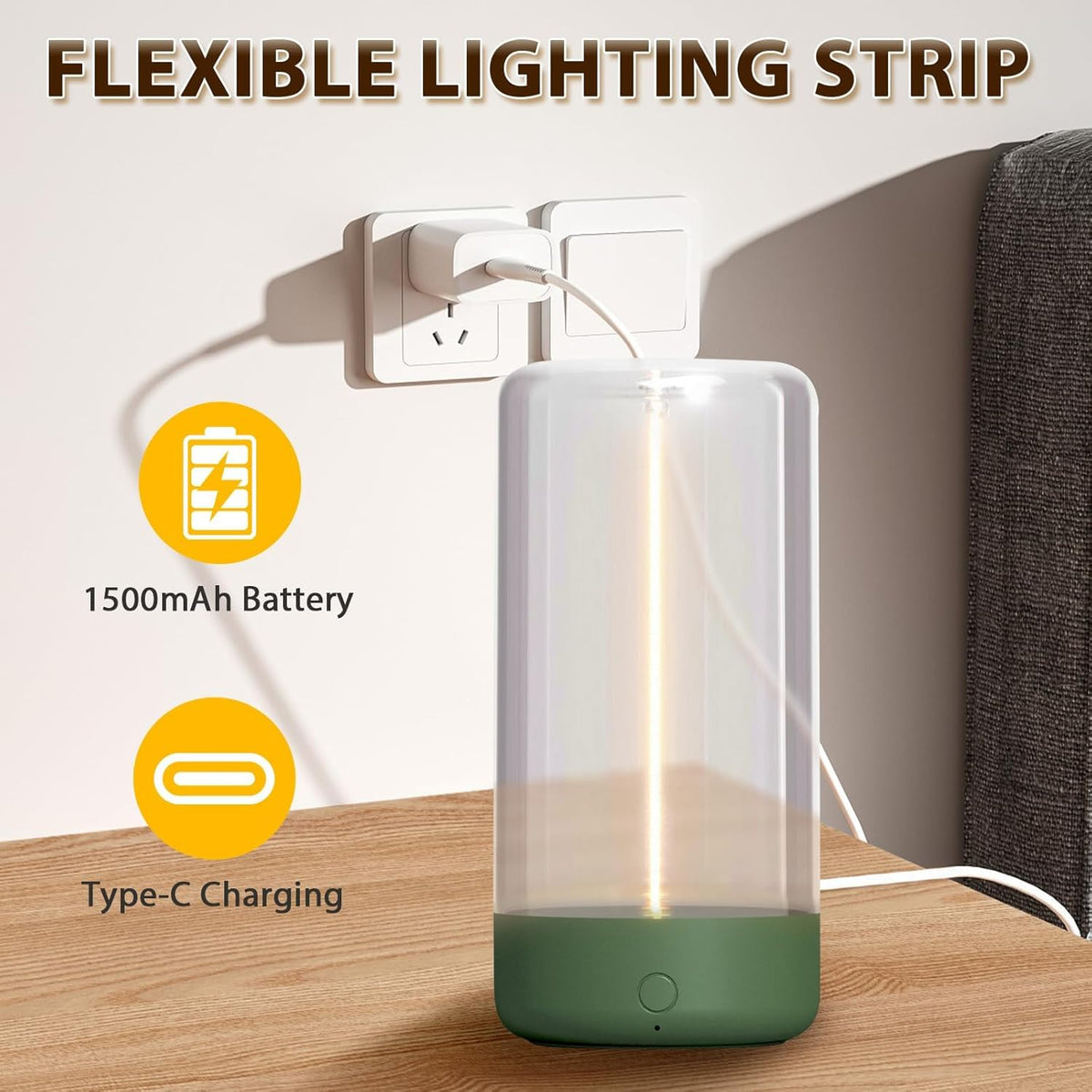 Mini Minimalist Table Lamp Cordless Lamp Rechargeable Lamp - AUGE LIGHT Official Imagery - 8