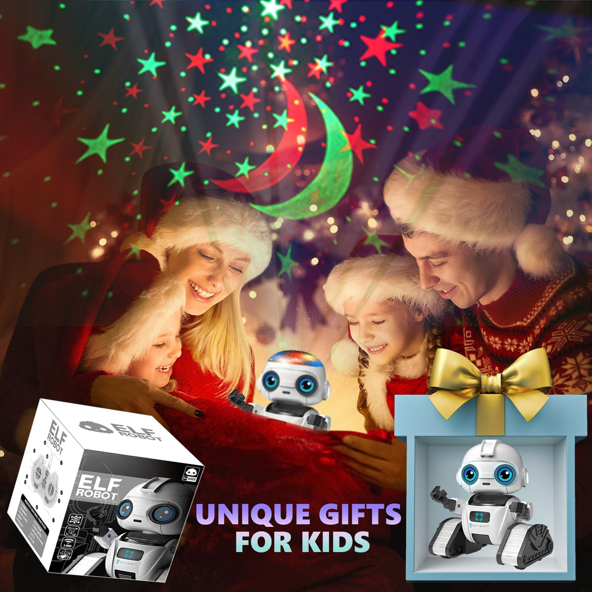 Aikmi Robot Toys for Kids 4 12 RC Robot w Projector Night - Aikmi Official Imagery - 7