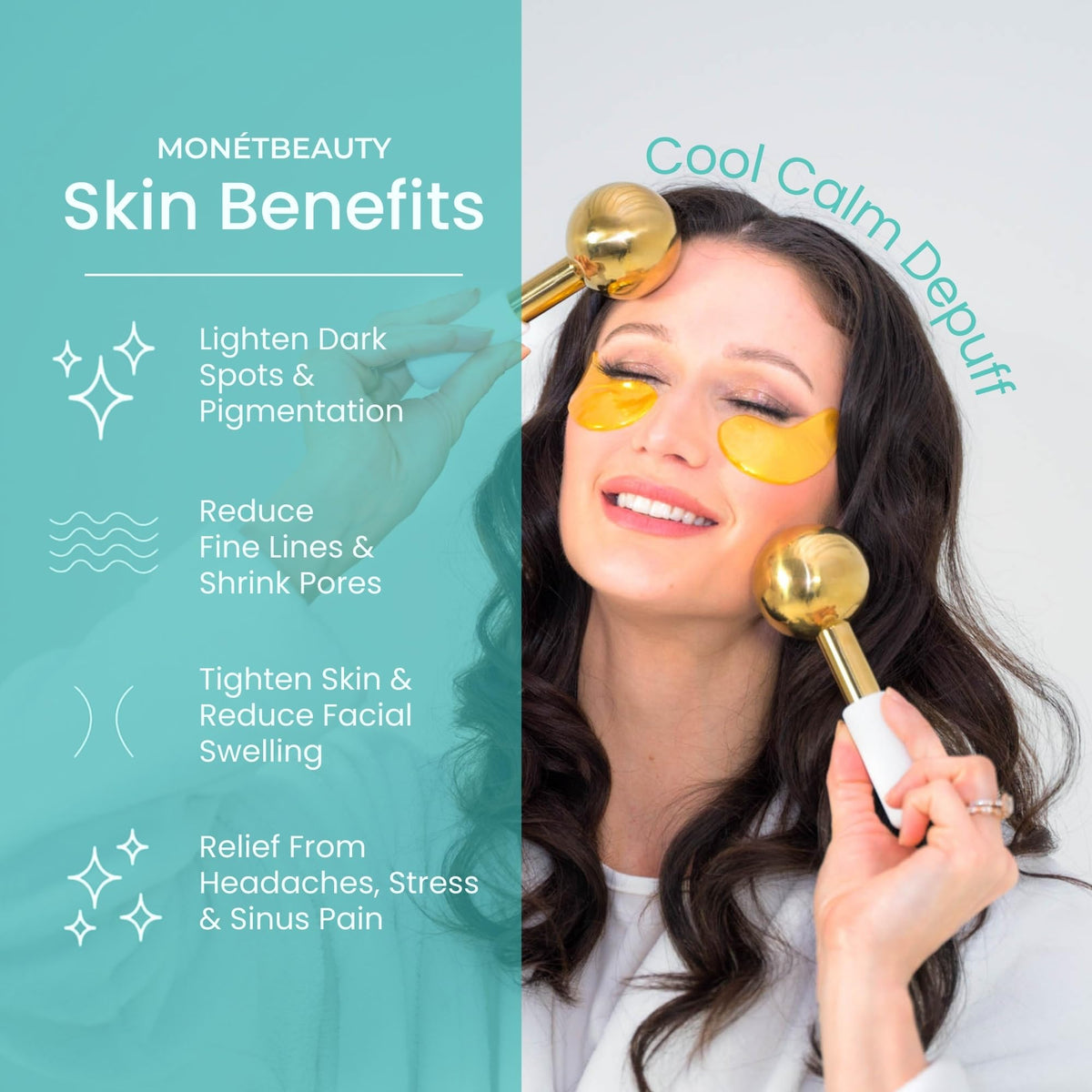 Tighten Skin Depuff Sinus Relief Try Stainless Steel Ice - MonétBeauty Official Imagery - 3