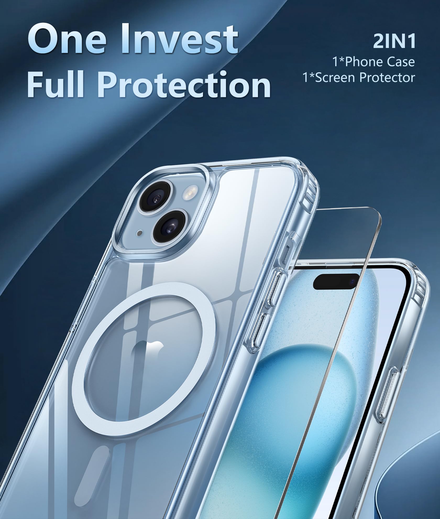 FNTCASE for iPhone 15 - 13 Case Compatible with Magsafe Clear - FNTCASE Official Product View 5