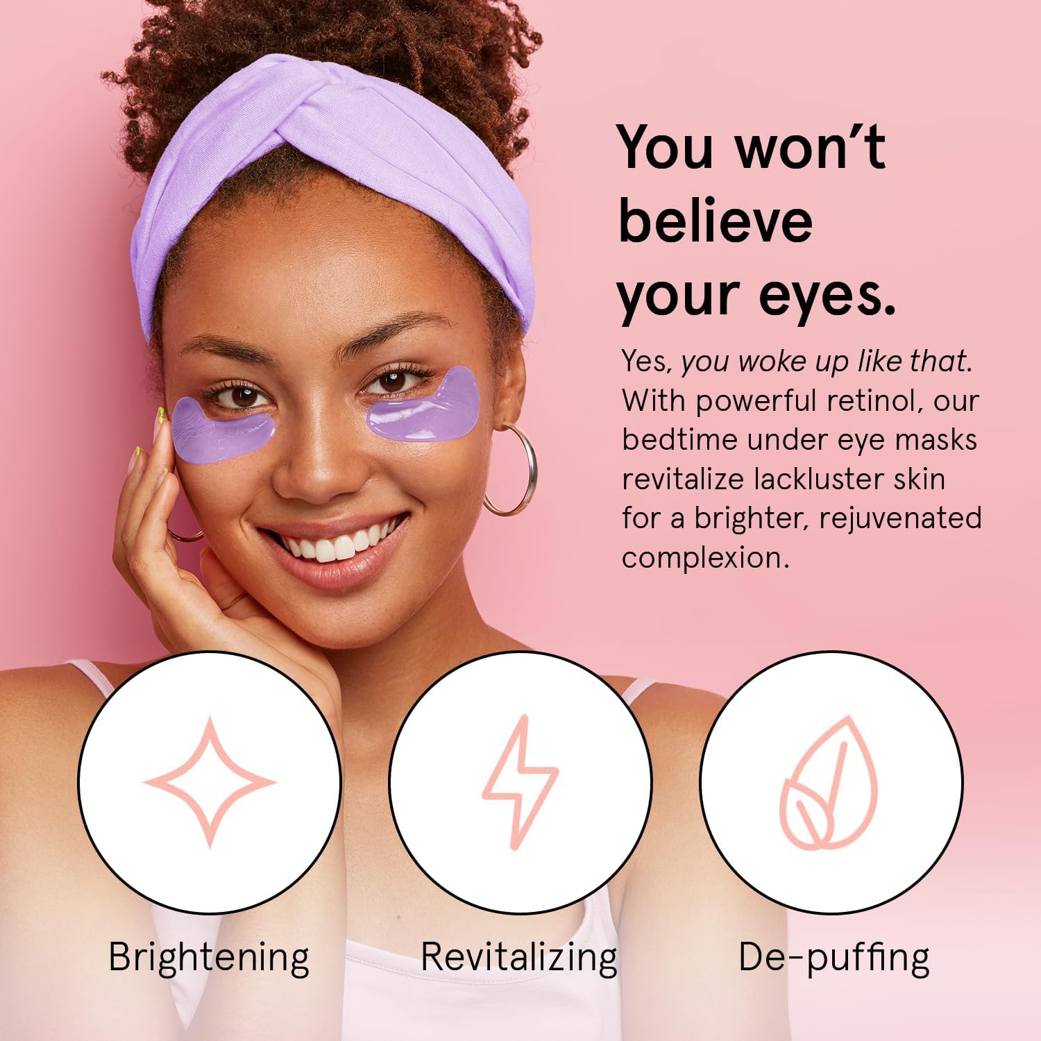grace & stella Retinol Under Eye Patches for Puffy Eyes - grace & stella Official Product View 4