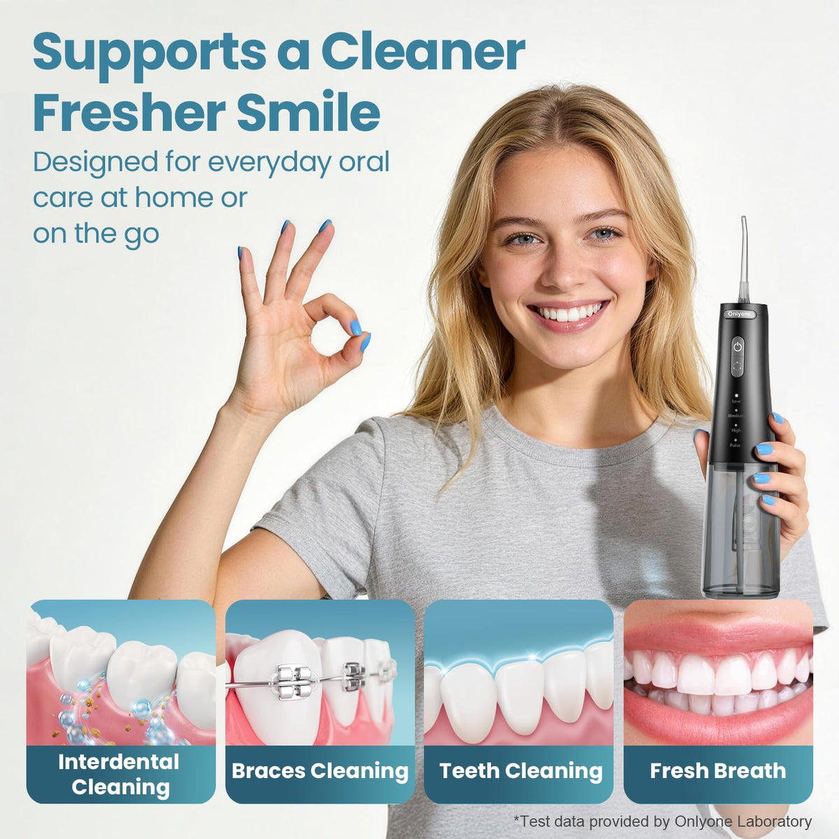 Onlyone Water Flosser with Adjustable Water Pressure for - Onlyone Official Imagery - 6