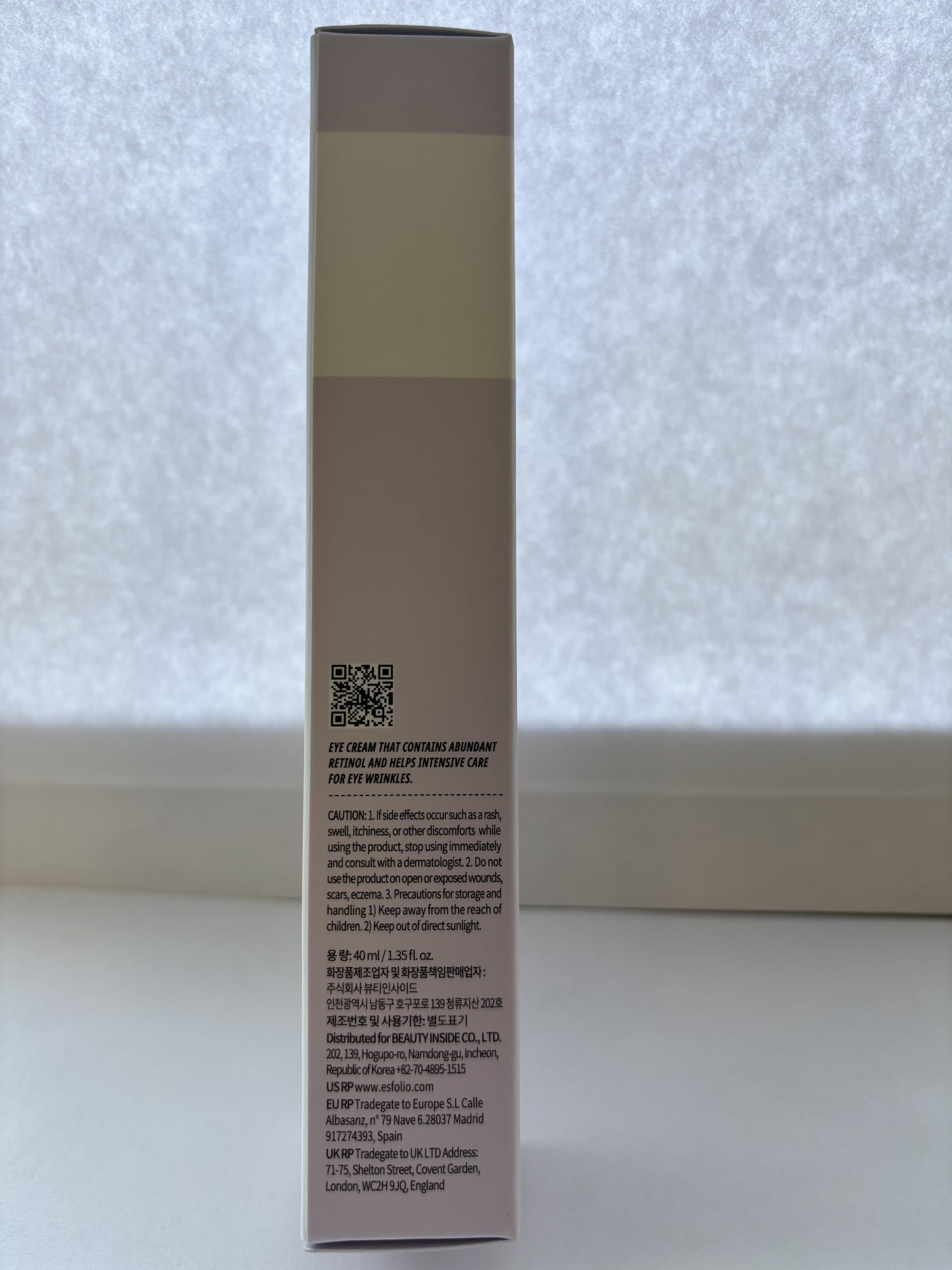 Esfolio Retinol Vitamin A Eye Cream, Daily Skin Care for Under - esfolio