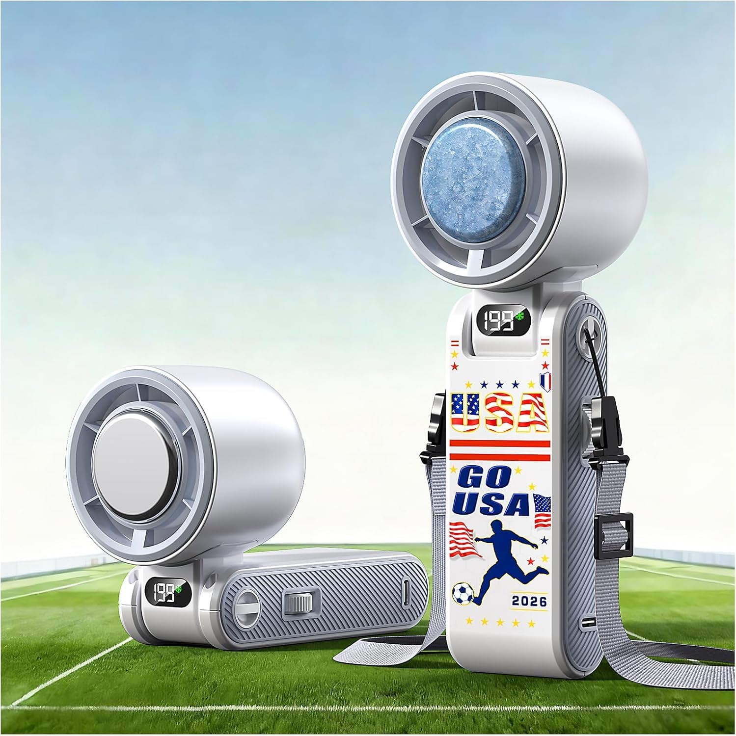 Coolhill Portable Clip-On Mini Fan Handheld Turbo Fan with 100 Sp by Coolhill - Angle View 10