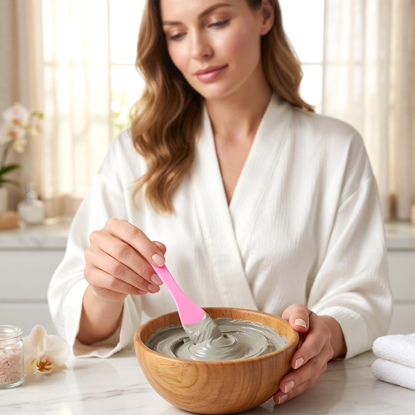 9Pcs Makeup Cosmetic Spatula Reusable Lotion Skincare Spatula - Fosaseua