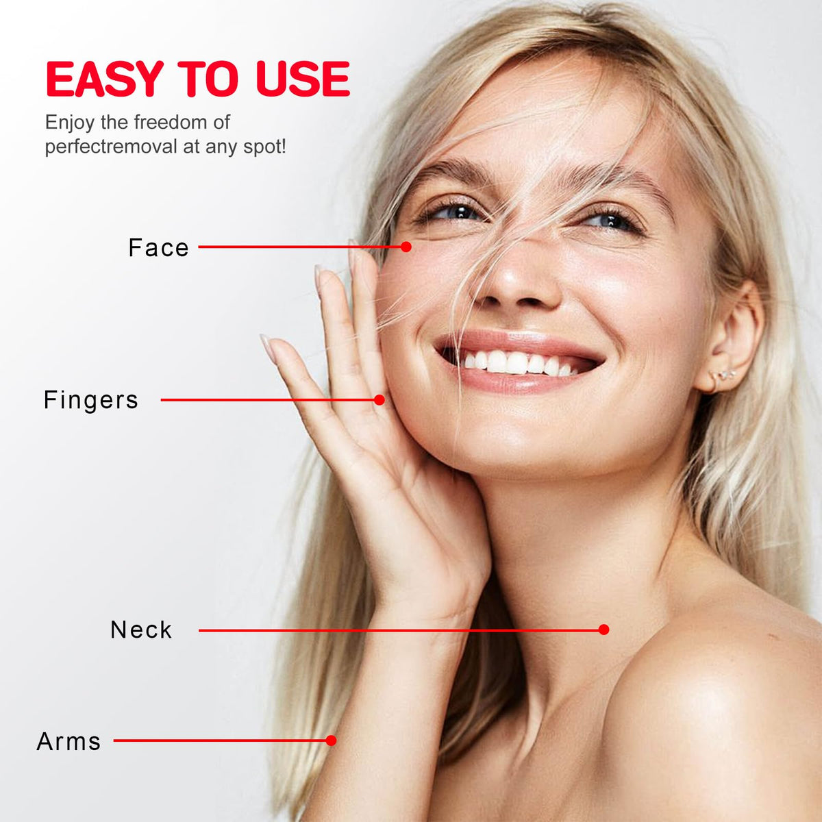 Battery Operated Facial Hair Remover for Women 2 Replacement - tuokiy Official Imagery - 3