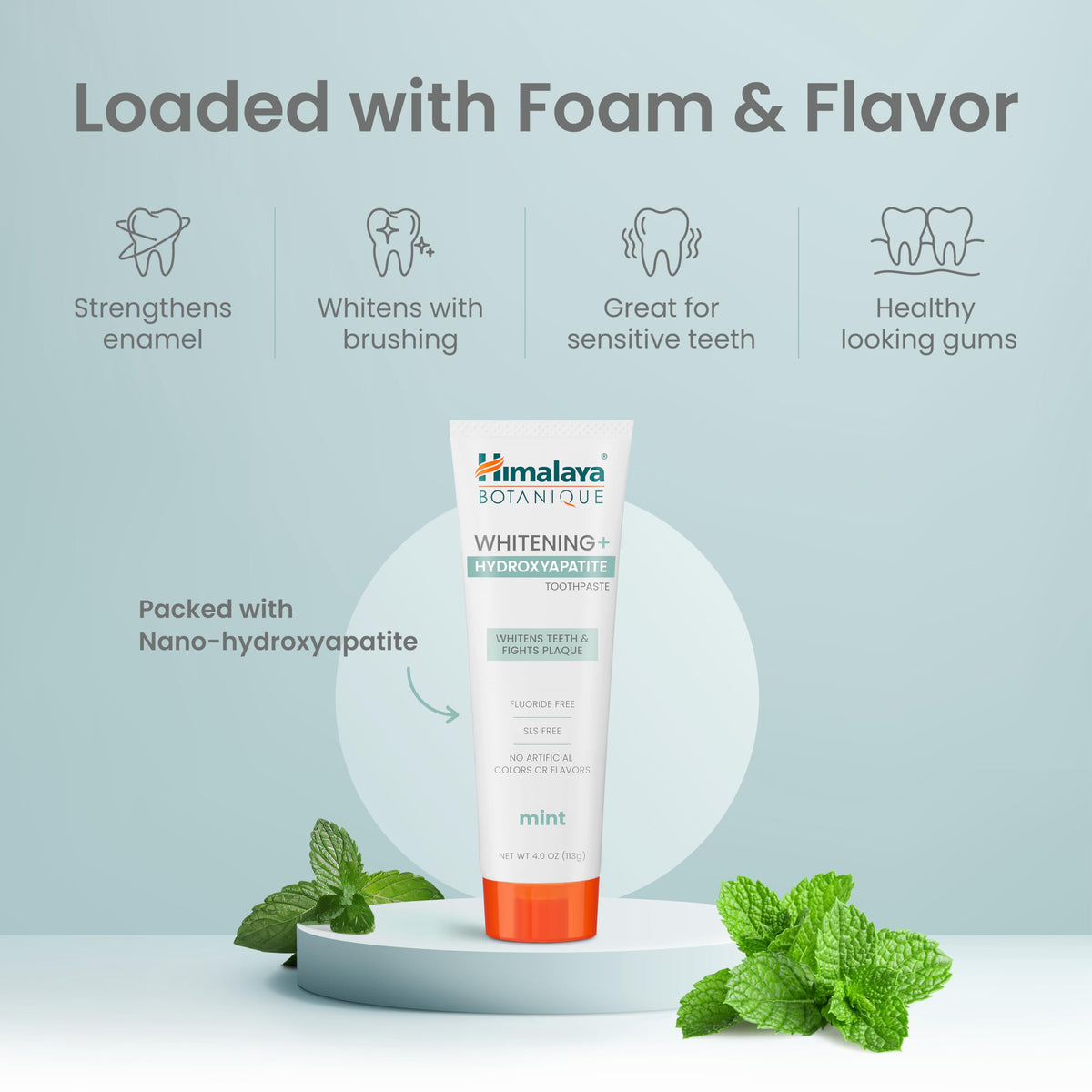 Himalaya Botanique Whitening Hydroxyapatite Toothpaste Mint - Himalaya Official Imagery - 5