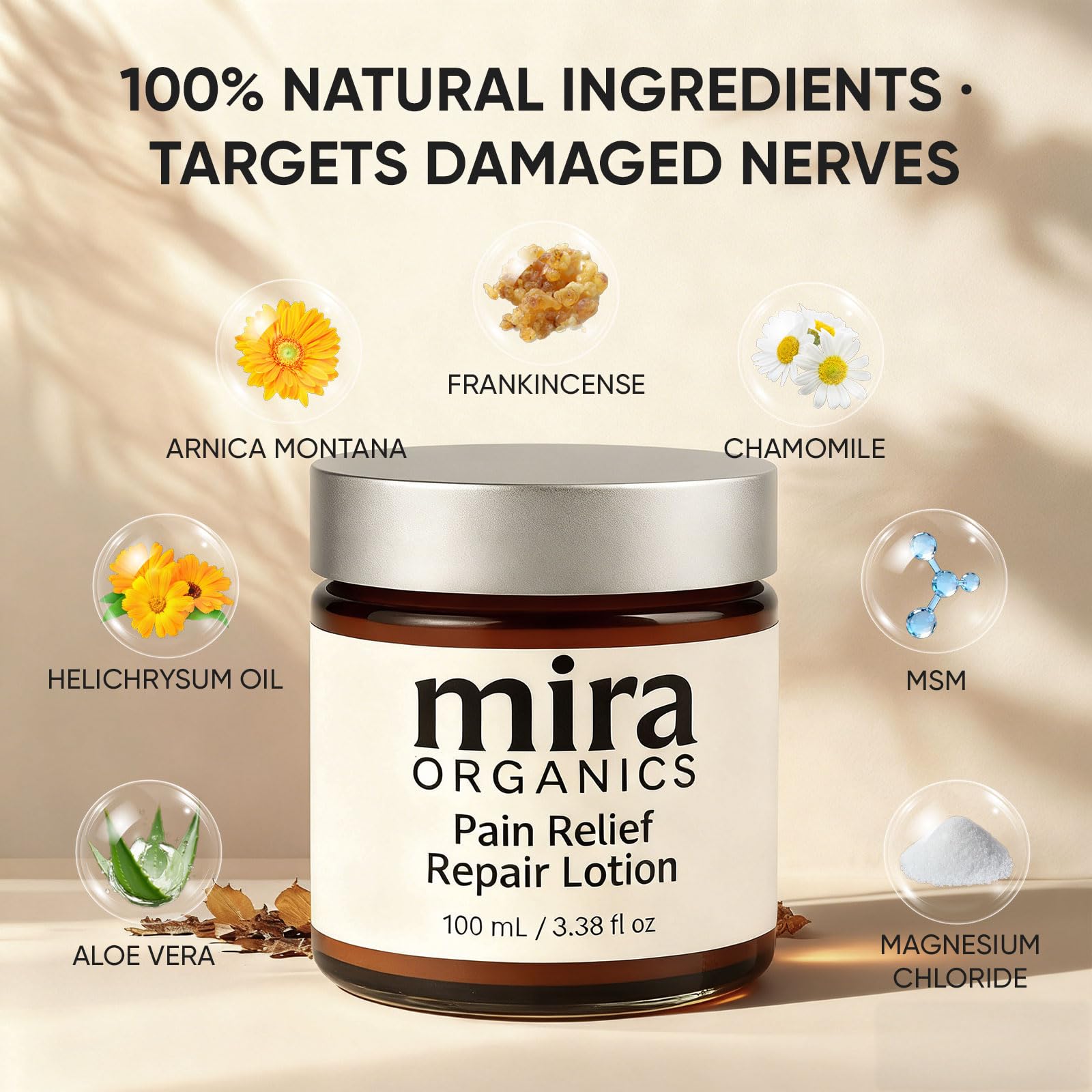 SDXJIOGE Mira Relief Body Lotion – Magnesium & Arnica 100mL