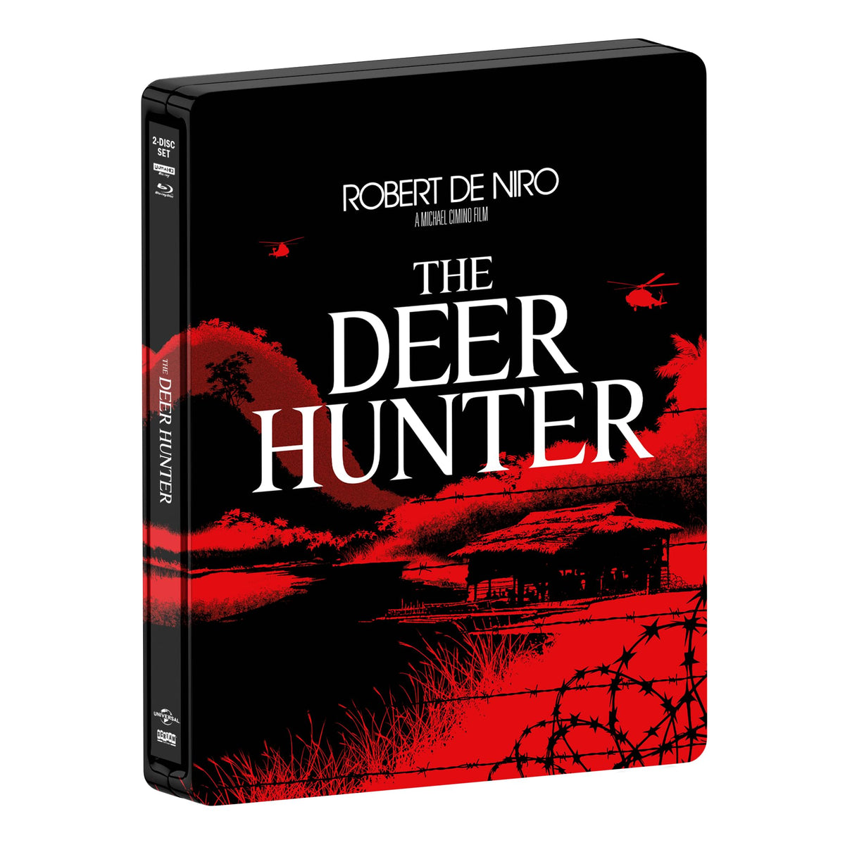 The Deer Hunter - Robert De Niro     
       			(Actor),  
       	 
	            
		   Meryl Streep     
       			(Actor) 
       	          Rated:      R           Format: Blu-ray Official Imagery - 2