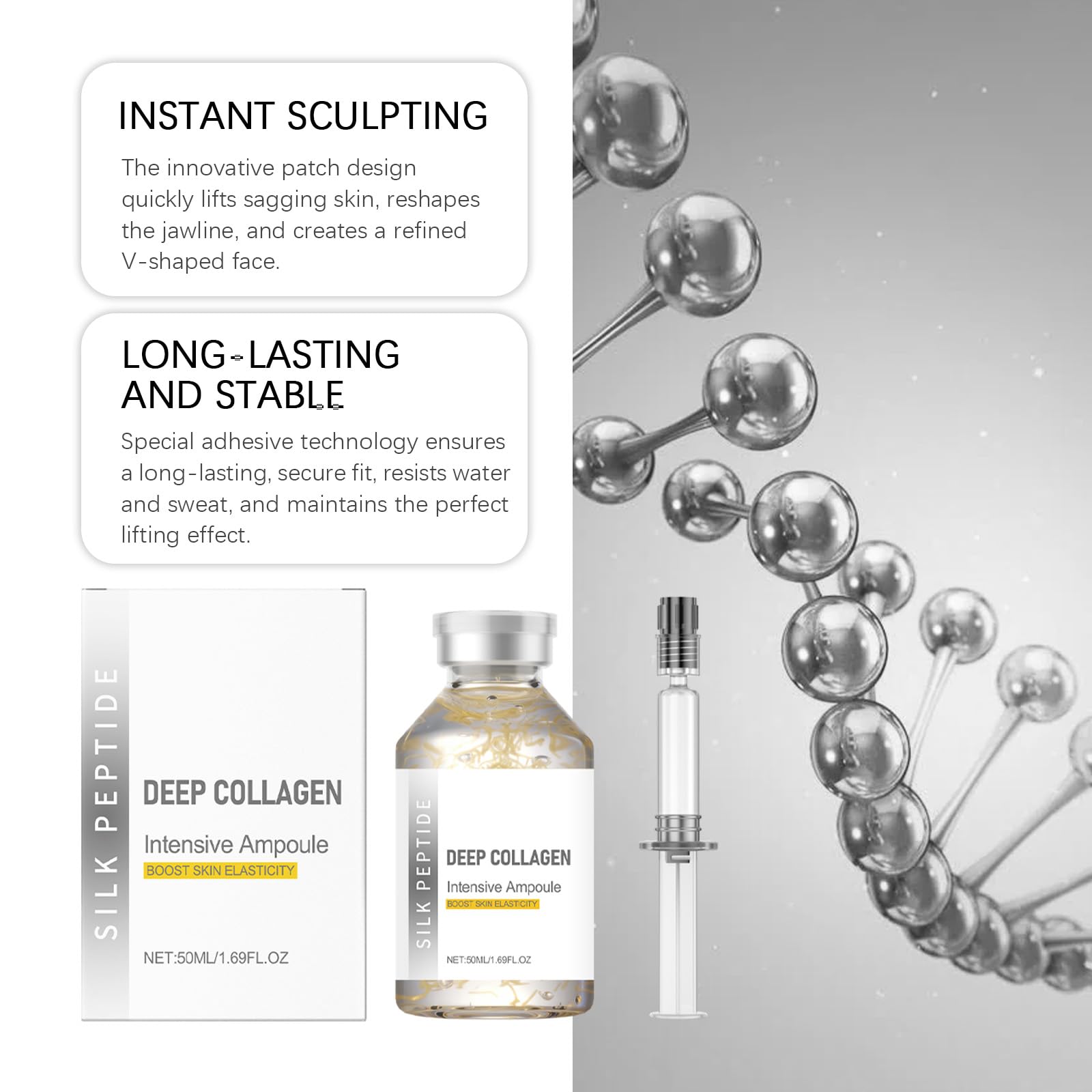 Silk Peptide Intensive Lifting Ampoule, Anti-Wrinkle Firming - MSKXUGSZ