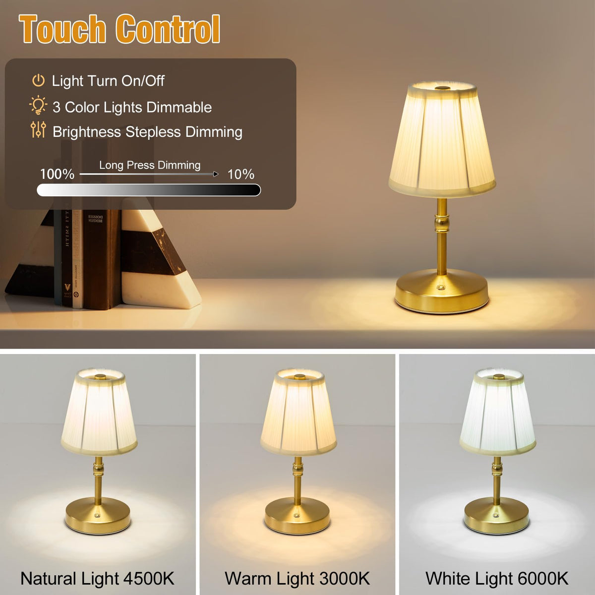 5w Led Cordless Mini Lamps 3000 mah Battery Operated Lamp 3 - KPSHINE Official Imagery - 5