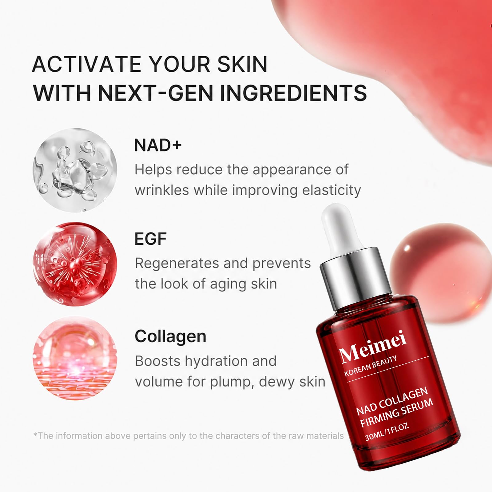 URABOS Meimei Firming Serum,Meimei Korean Beauty Nad Firming Serum,with EGF & - URABOS Official Product View 6