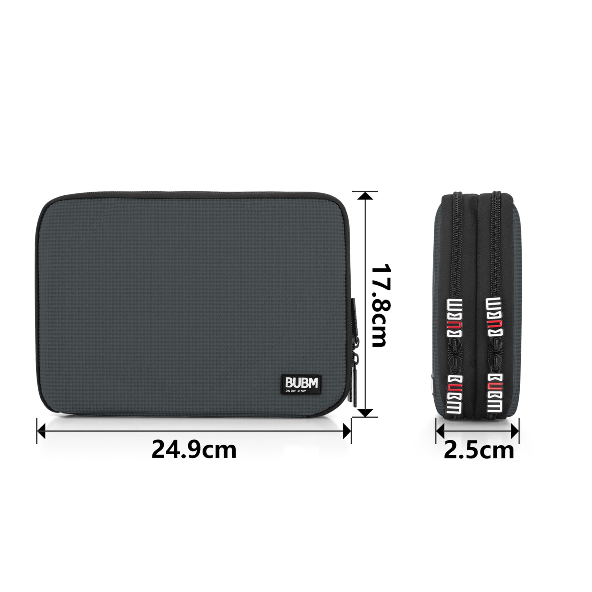 BUBM Double Layer Electronic Accessories Organizer, Travel Gear B - BUBM Official Product View 6