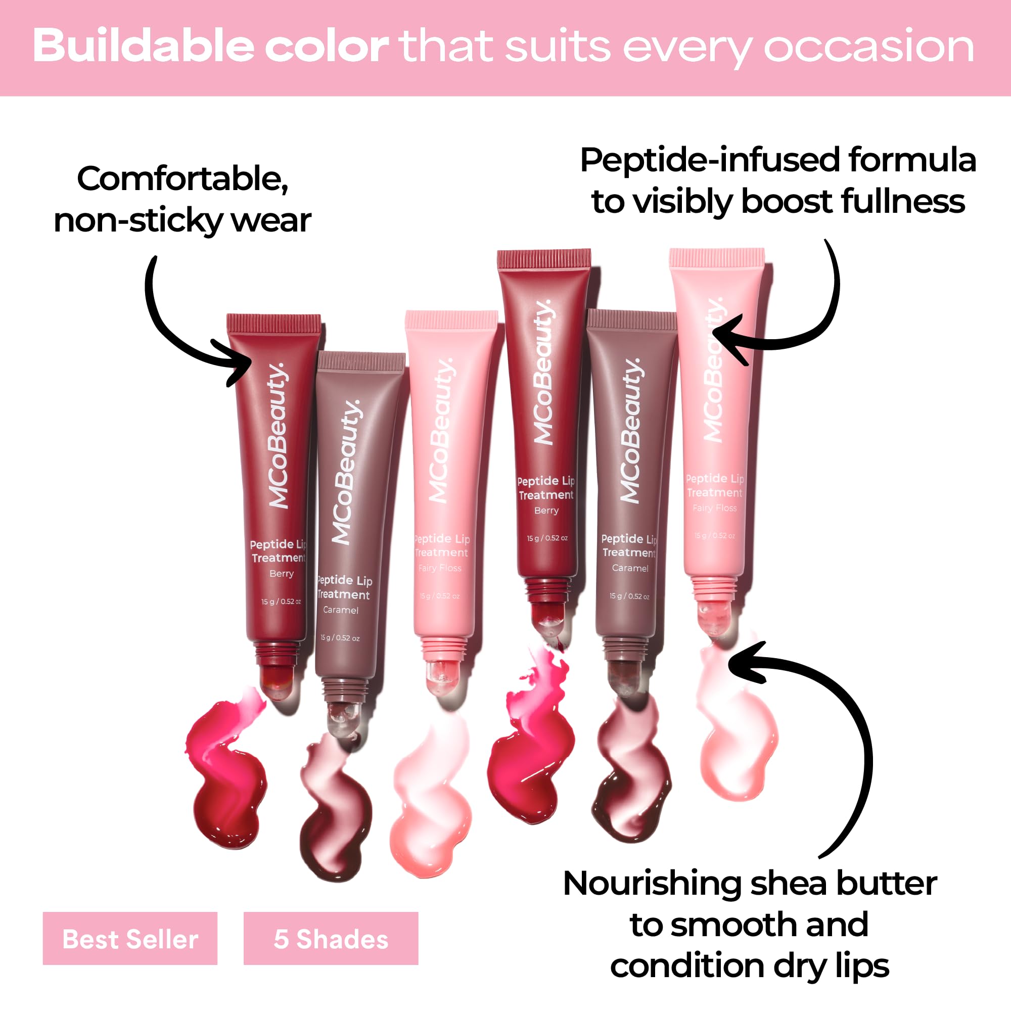 MCoBeauty Peptide Lip Treatment - Latte Plumping Lip Gloss Balm - MCoBeauty Official Product View 4