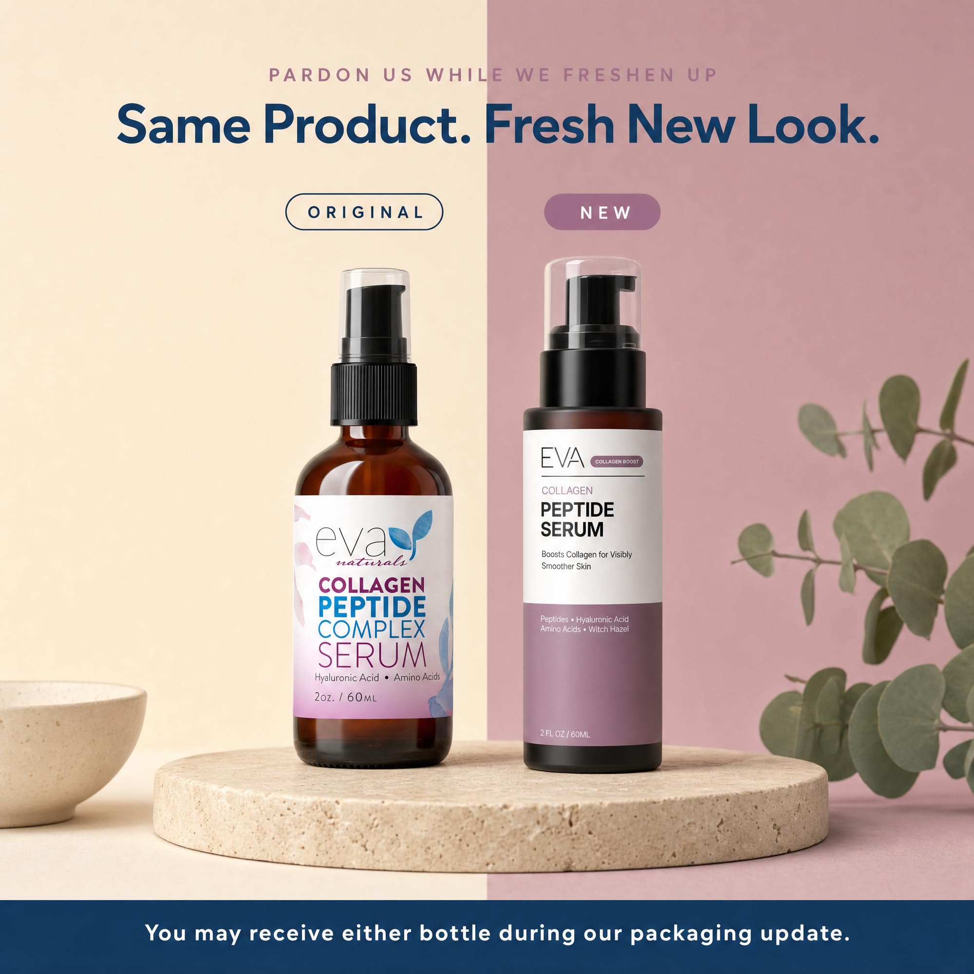 Eva Naturals Multi Peptide Face Serum Firm Hyaluronic Acid 2 - Eva Naturals Official Imagery - 3