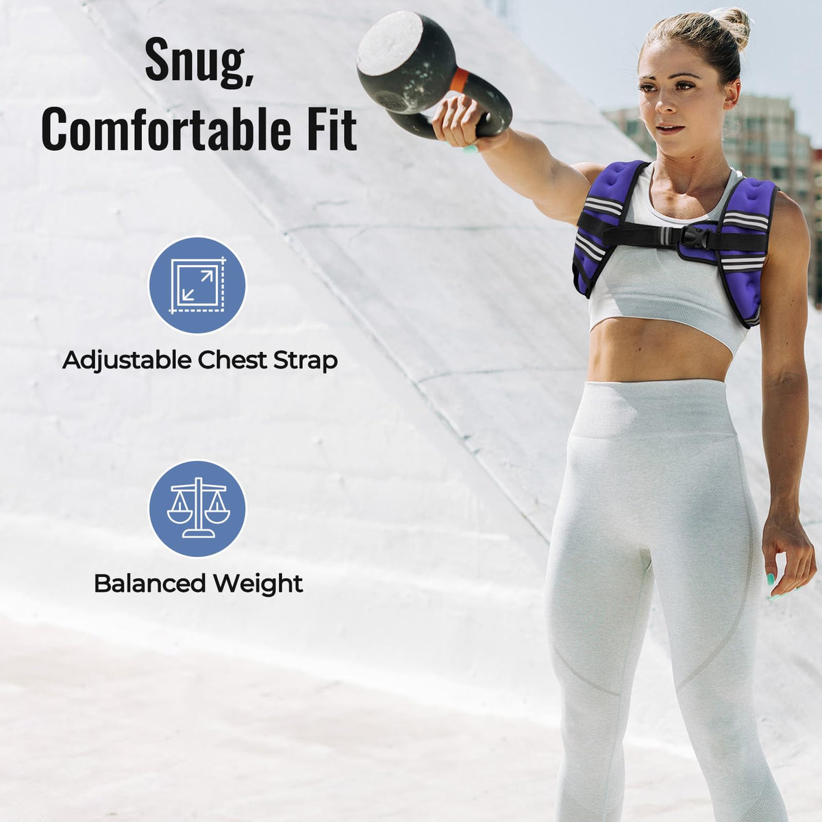 Zeerun Weighted Vest 6 8 10 12 15 18 20 24 30LB for Men - Zeerun Official Imagery - 5