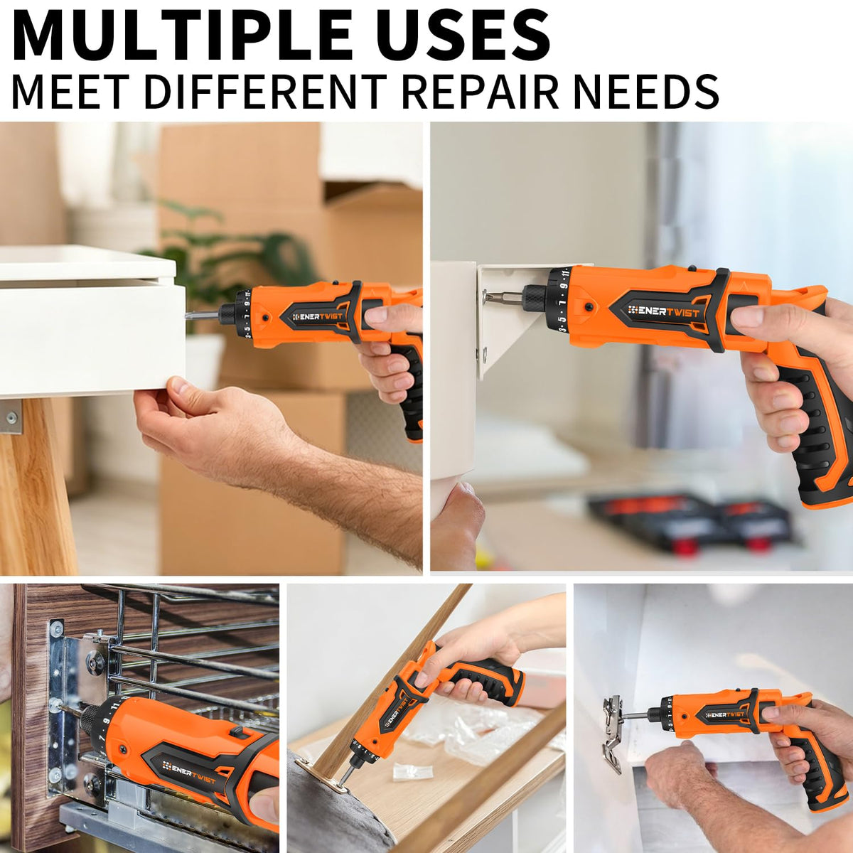 ENERTWIST 8V Cordless Screwdriver 82 Accessory Kit Max 10Nm - ENERTWIST Official Imagery - 5