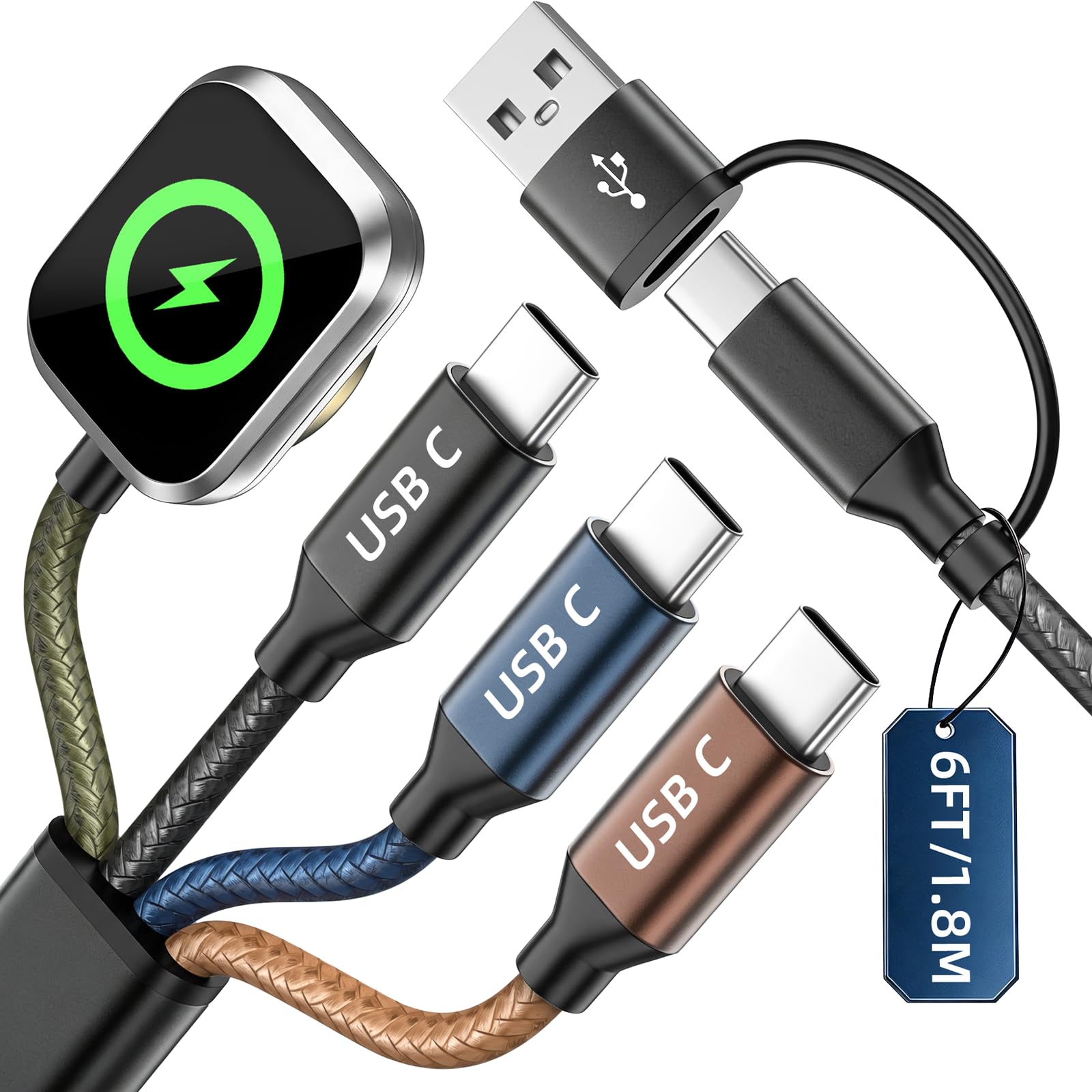 Firsting Cruise Essentials 2026, 4 in 2 Multi Charging Cable for by Firsting - Angle View 9
