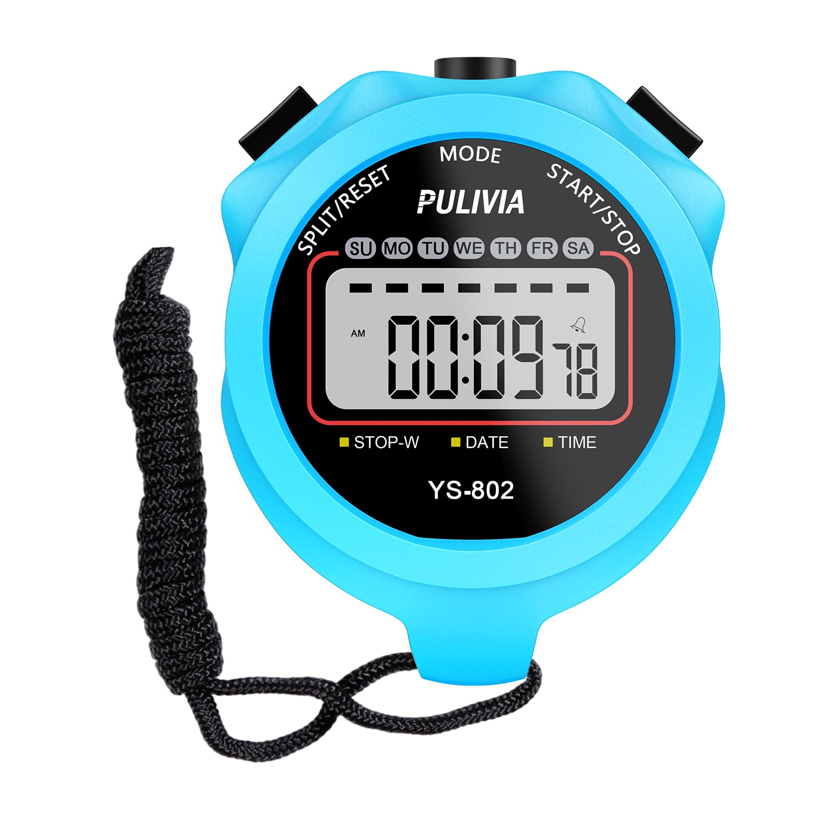PULIVIA Stopwatch Timer, Digital Stop-Watch for Sports, Yellow - View 9