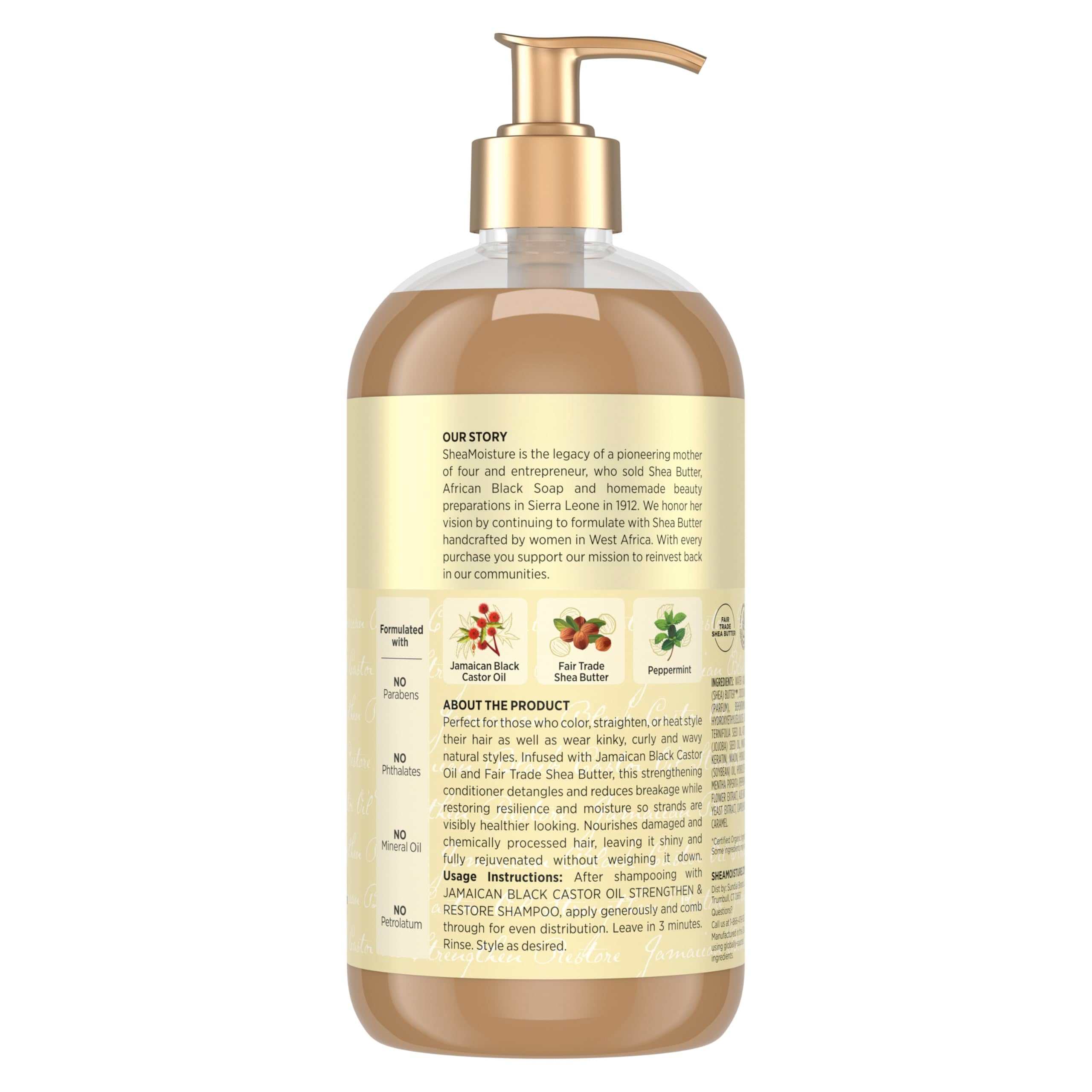 Elefair Tech Shea Moisture Jamaican Black Castor Oil Conditioner for Curly Hair - Elefair Tech Official Product View 2