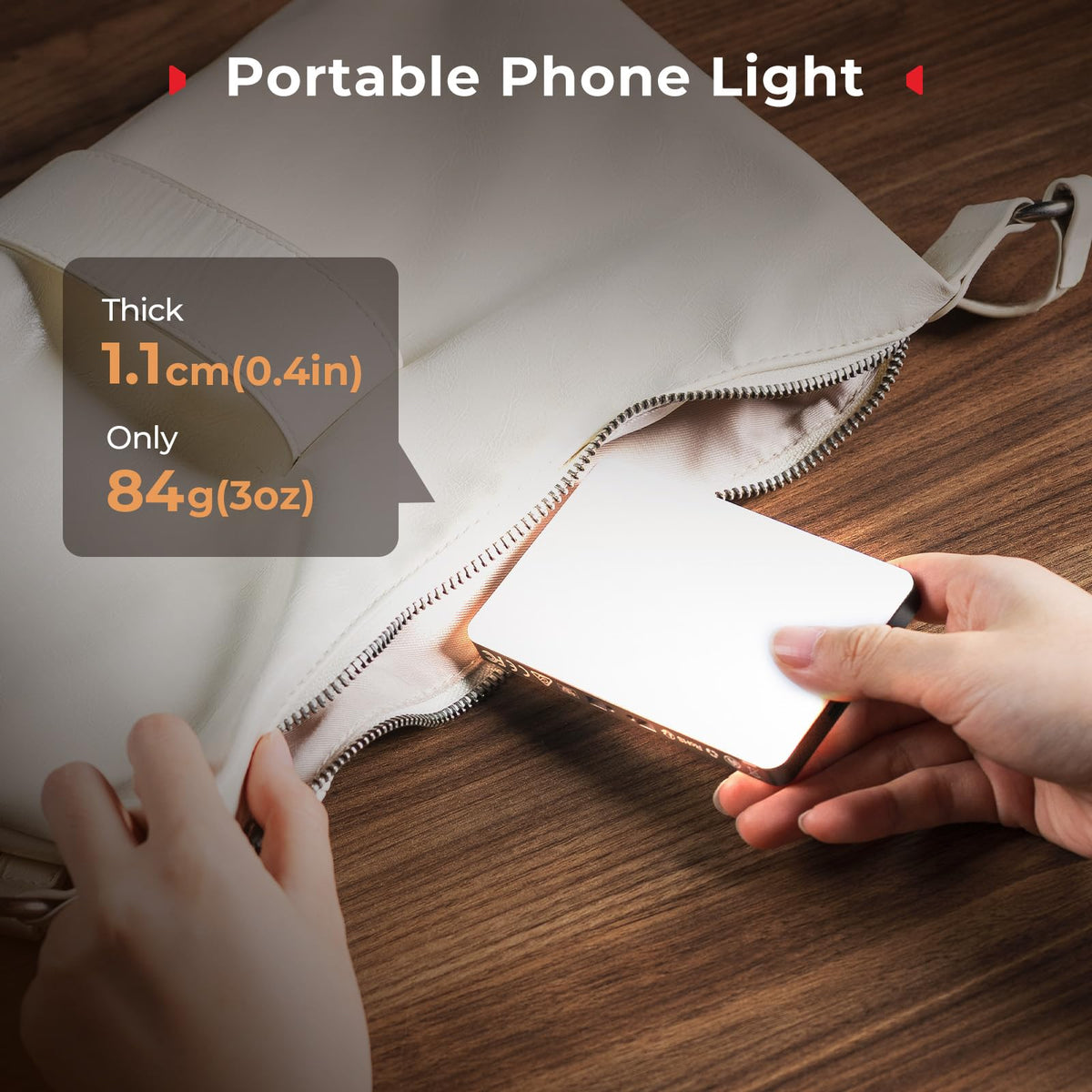 SmallRig M3 Magnetic Selfie Phone Light with Clip Portable - SMALLRIG Official Imagery - 8