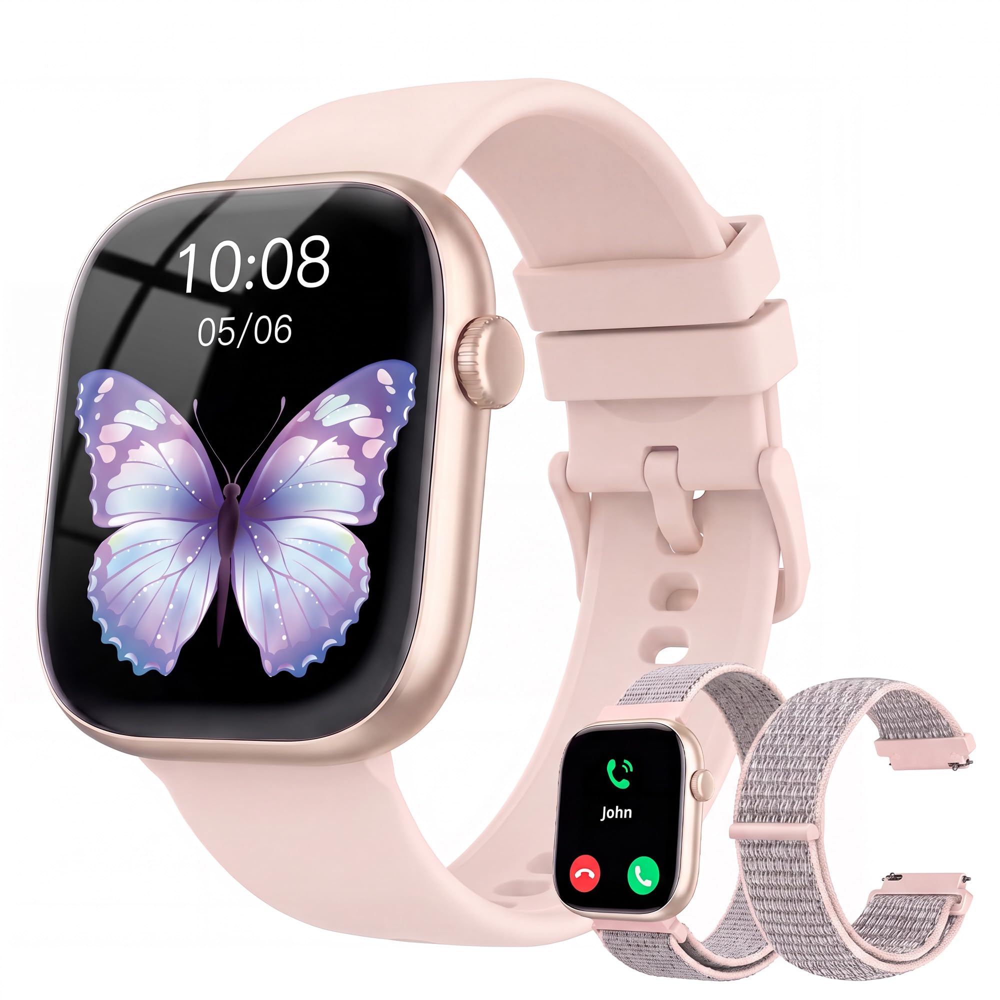 KIPTUMTEK Smart Watch for Women, Bluetooth Answer/Make Calls, 1.83"HD - View 1