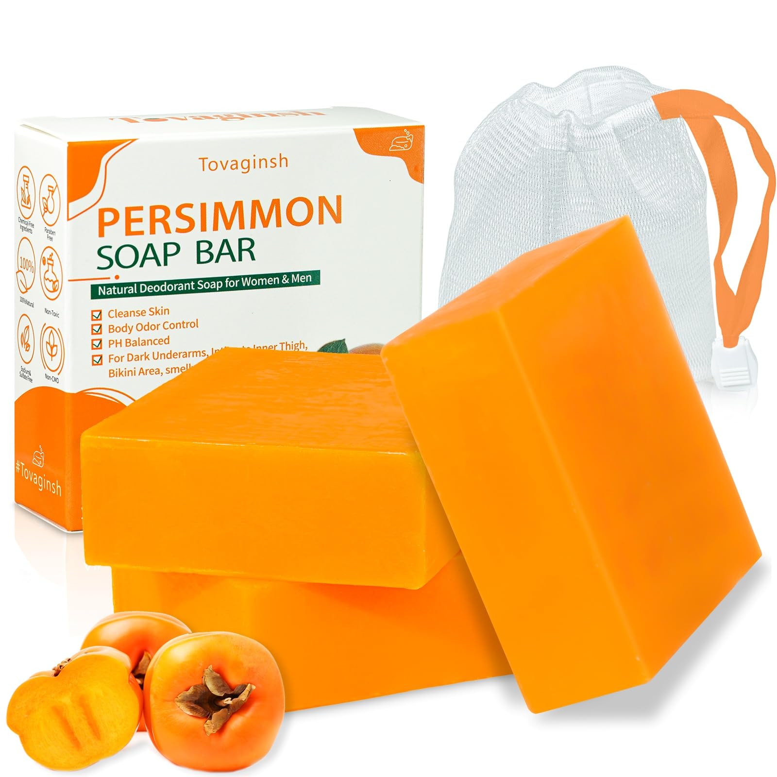 tovaginsh 3Packs Turmeric Soap Bar, Organic Tumeric Soap for Face and Body, - tovaginsh Official Product View 9