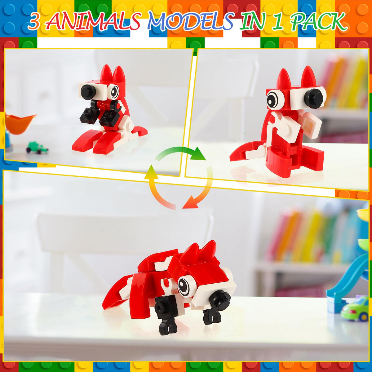 LiYiQ 134 Pcs Building Blocks Party Favors with Reusable - LiYiQ Official Imagery - 5