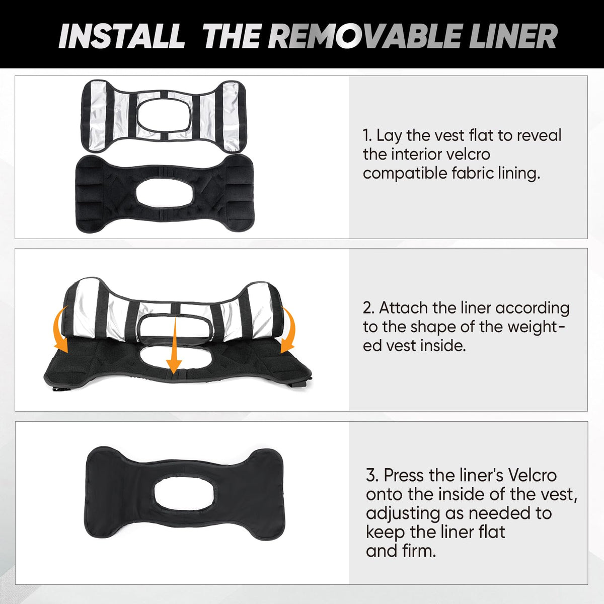 Adjustable Weighted Vest 4 10lb 12 18lb 20 32lb Vest with 6 - APEXUP Official Imagery - 7