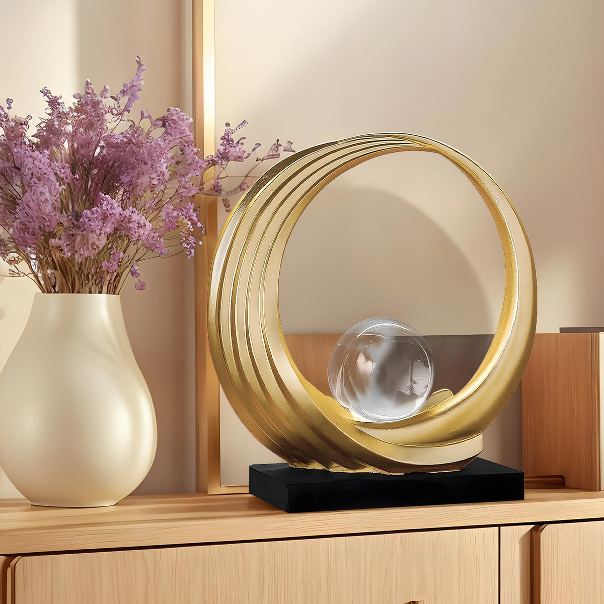 Dosker Modern Abstract Stripe Golden Shelf Decor Statues - Dosker Official Imagery - 7