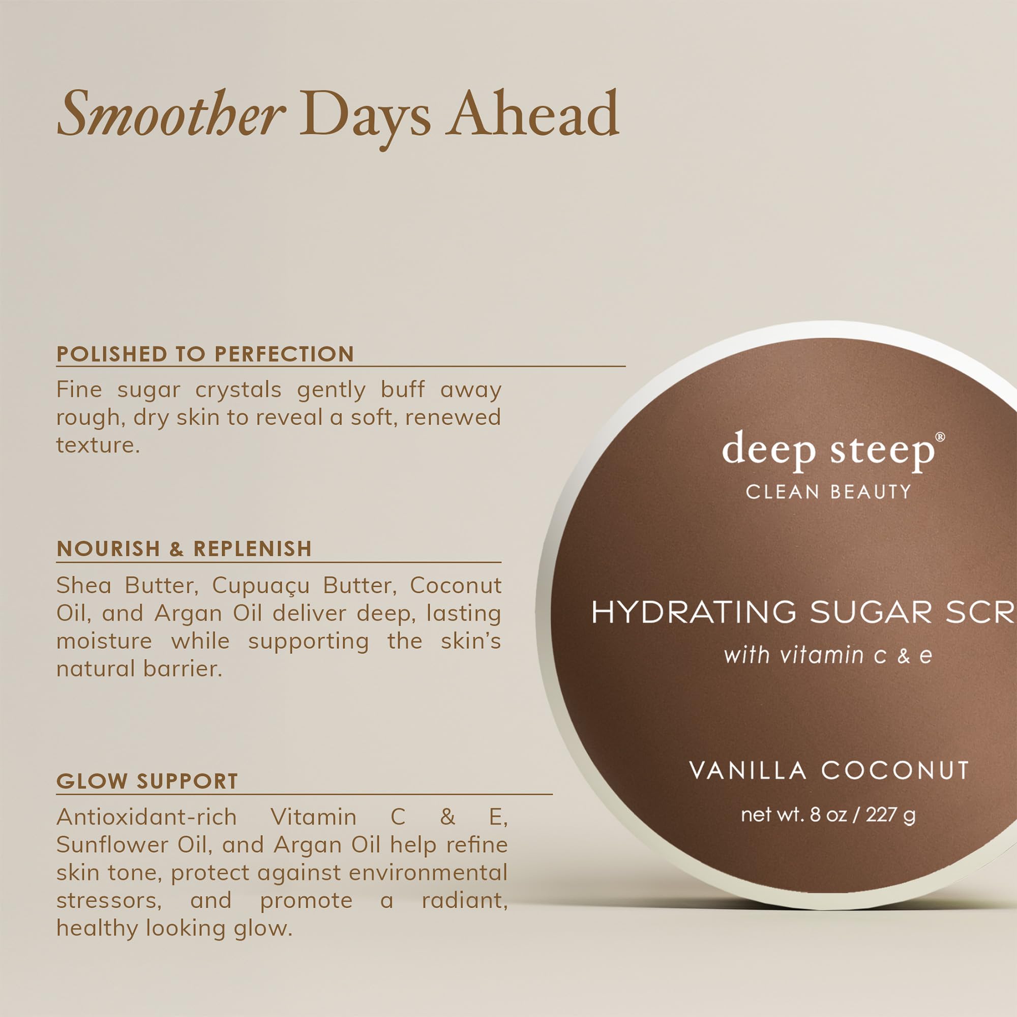 Deep Steep Sugar Scrub, Grapefruit Bergamot, 8 Ounce - Deep Steep Official Product View 6