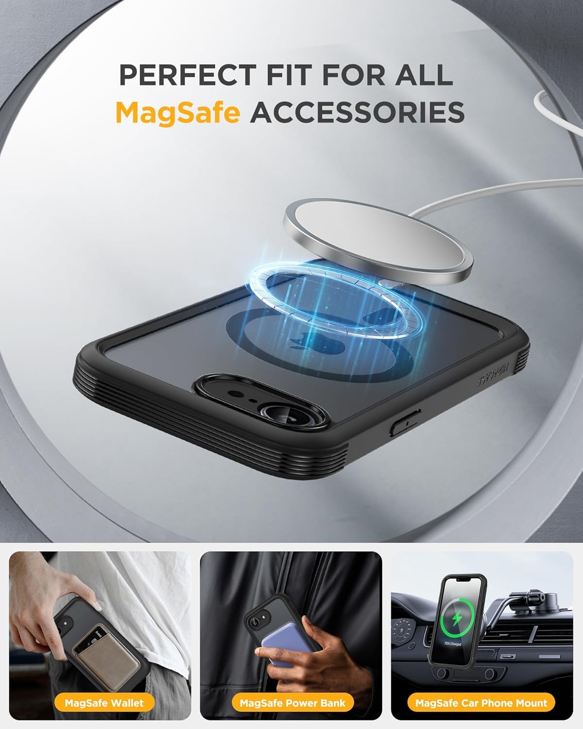 miracase for iPhone 17e Case & iPhone 16e Case, Full-Body Phon... - Miracase Official Product View 6