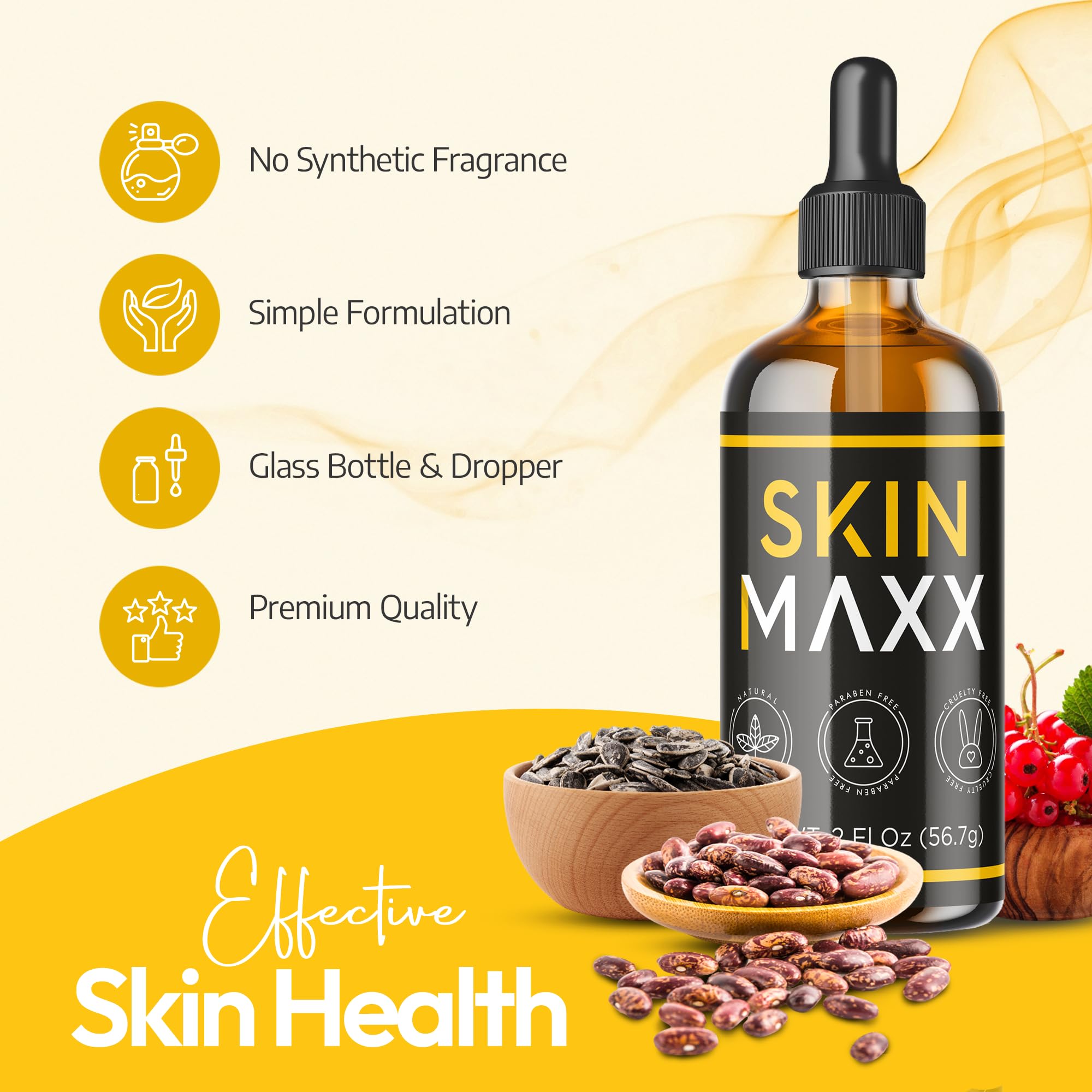 Skin Maxx Organic Castor Oil, Rosehip Oil & Black Seed Oil for Face - Anti - Skin Maxx Official Product View 6