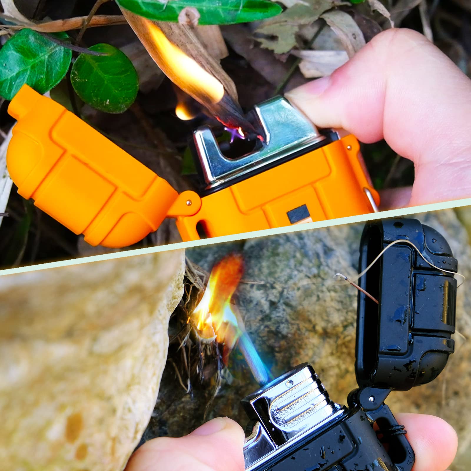 Laffizz 2 Pack Waterproof Lighter Outdoor Windproof Torch Lighter - Laffizz Official Product View 6