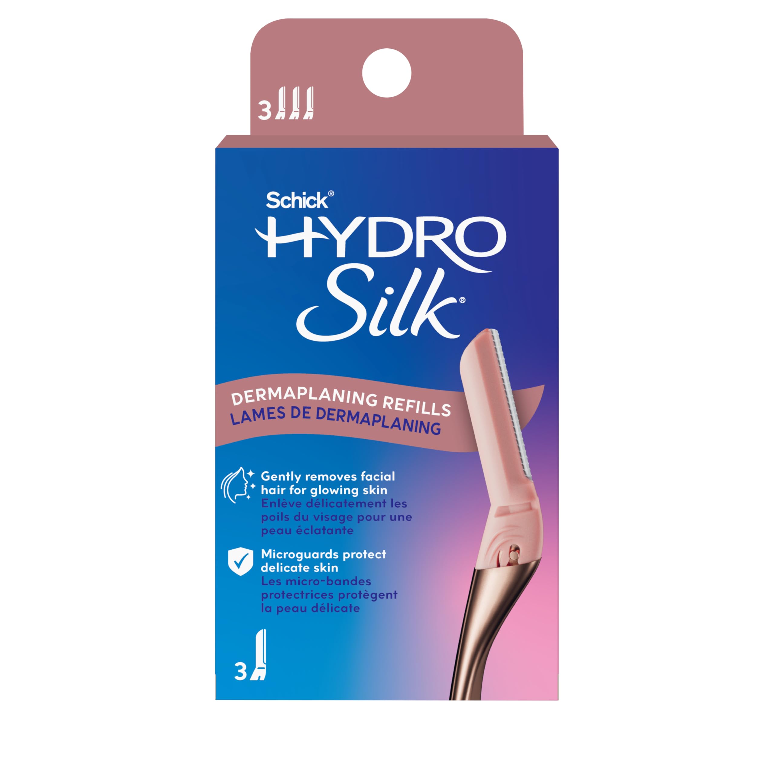 Schick Hydro Silk Dermaplane Razor for Women Face Refill - Schick Hydro Silk Official Product Imagery - 2