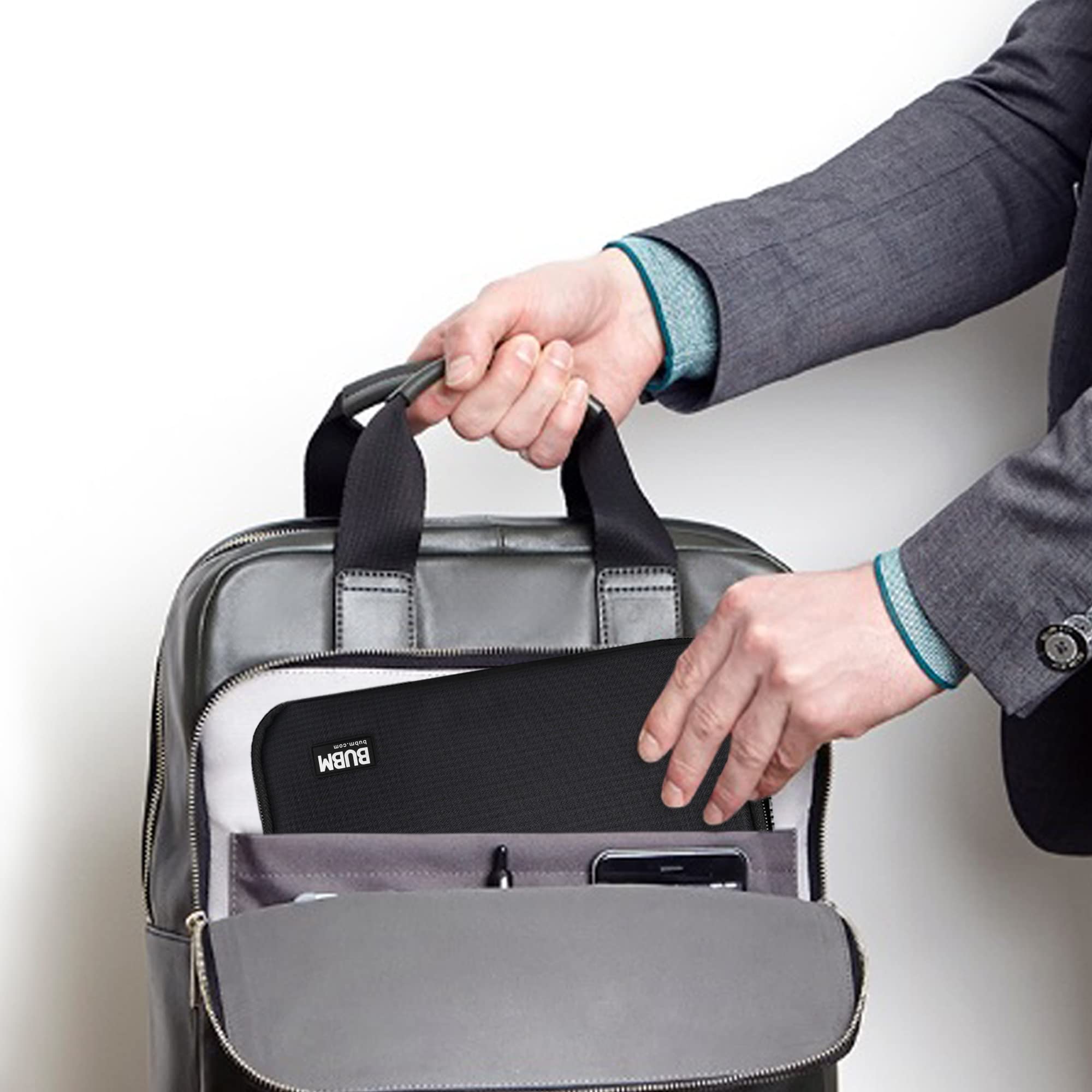 BUBM Double Layer Electronic Accessories Organizer, Travel Gadget Bag for Cables - BUBM Official Product View 8