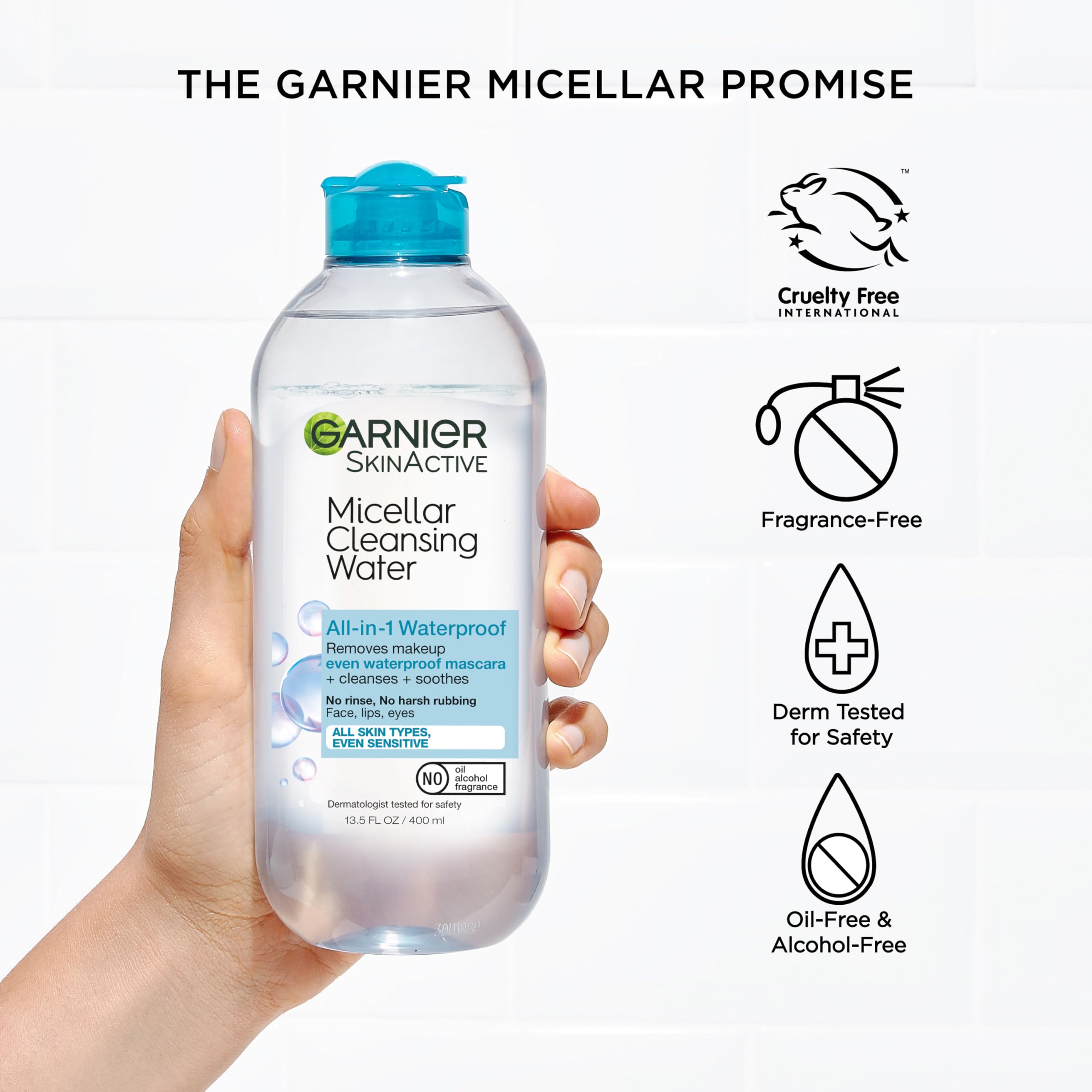 Elefair Tech Garnier Micellar Water For Waterproof Makeup, Hydrating Facial - Elefair Tech Official Product View 6