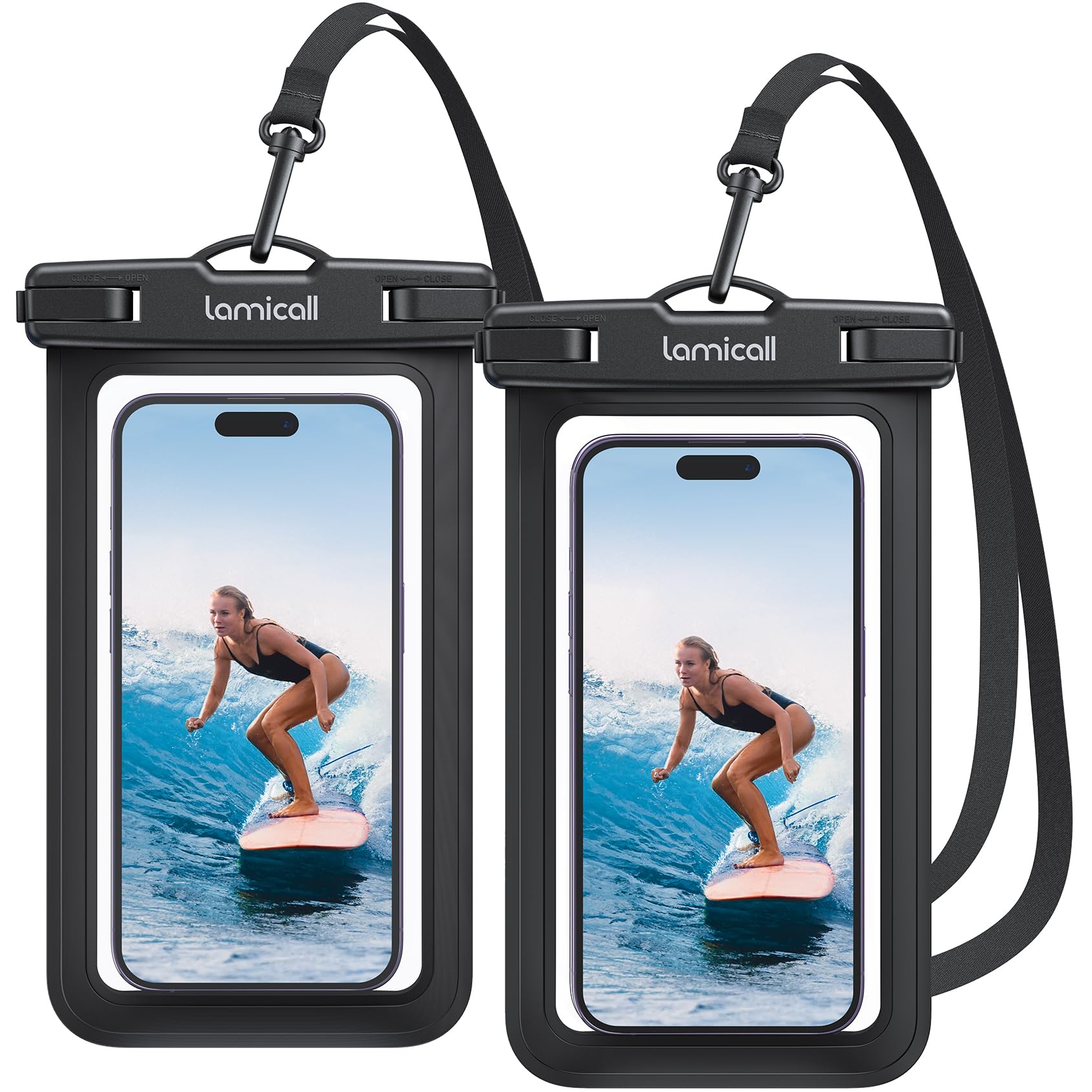 Lamicall Waterproof Phone Pouch, [2 Pack] IPX8 Water Proof Cel... - Lamicall Official Product View 9