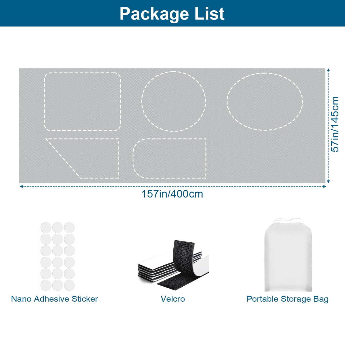 100 Blackout Curtains for Bedroom Portable DIY Window Blinds - Petaholic Official Imagery - 3