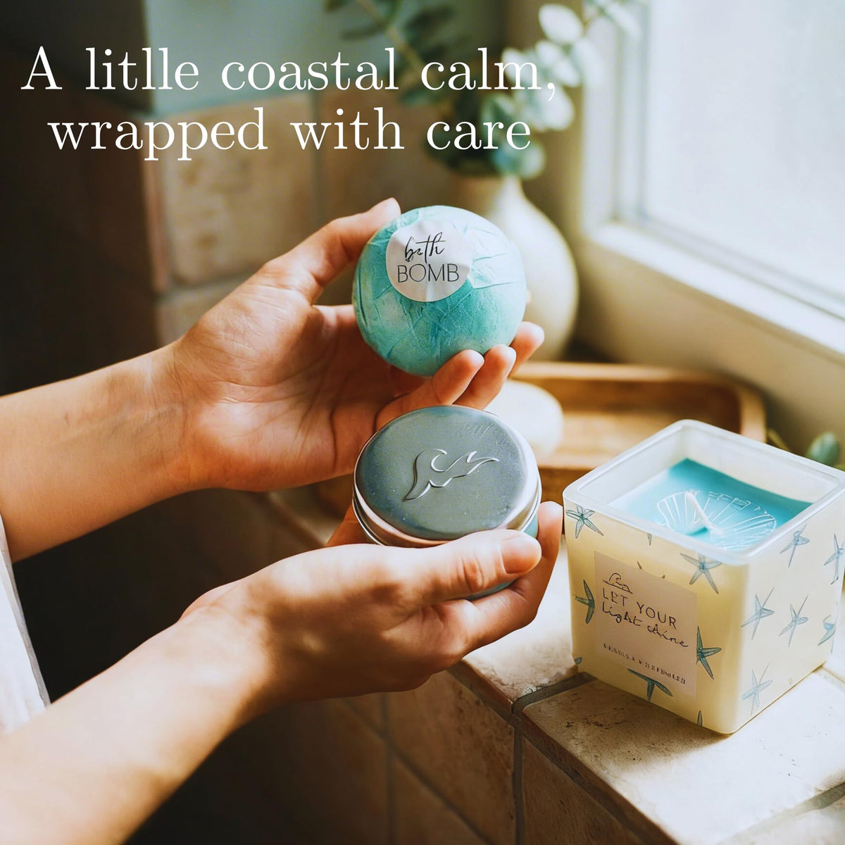 Beach Gifts for Women Self Care Gift Box 15pc - The Love Crate Co. Official Imagery - 8