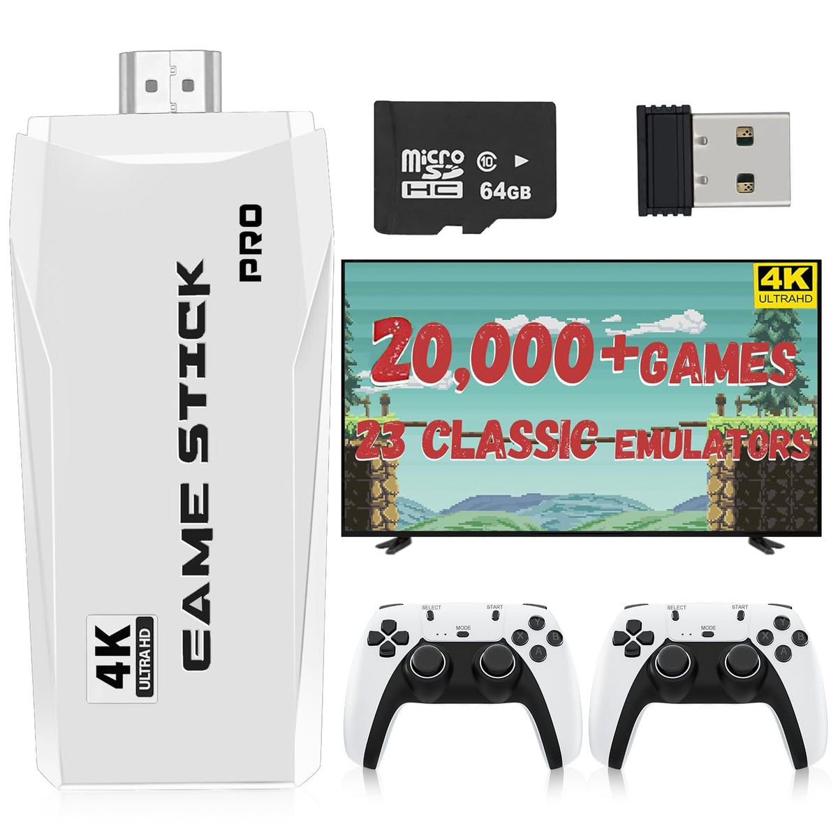 New Retro Game Console Classic Video Games with 4K HDMI 20 - Plestudent Official Imagery - 1