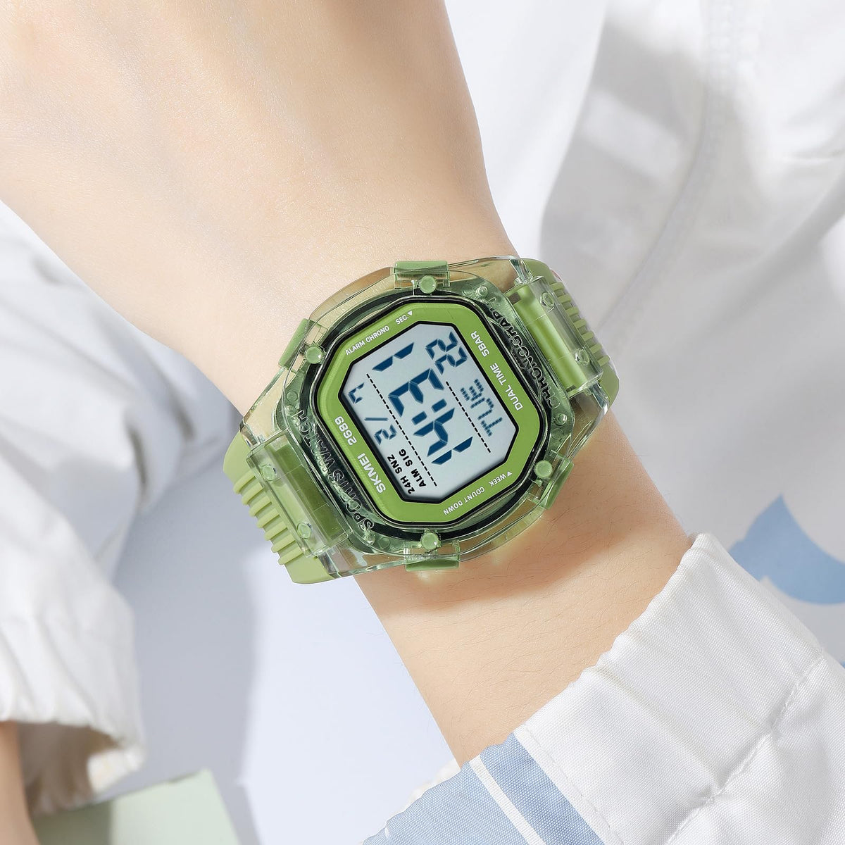 Gosasa Transparent Digital Watch Unisex Square Sport Watch - Gosasa Official Imagery - 3