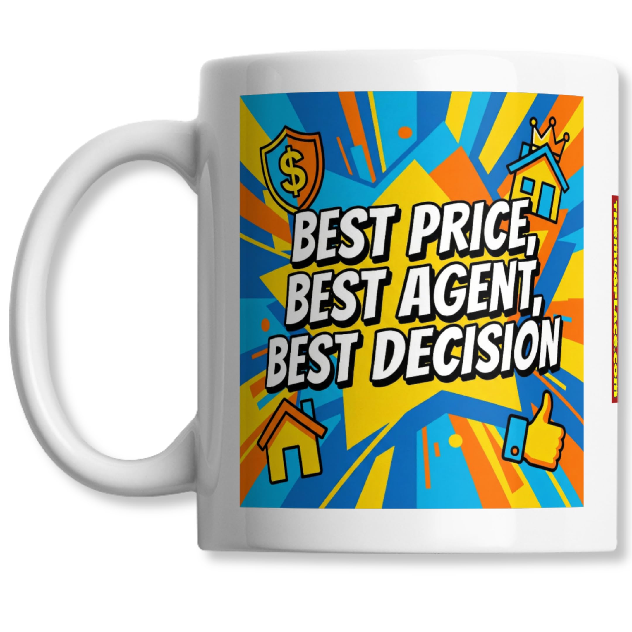 Estate Agent Coffee Mug - Sold On You Best Agent Ever With Star - Product Imagery