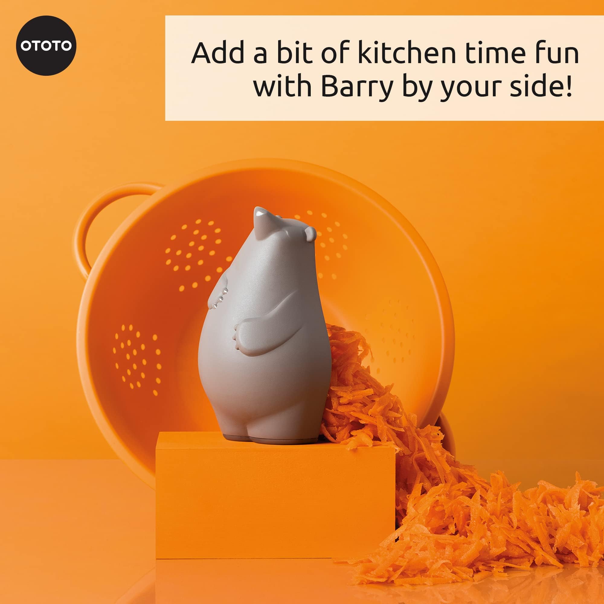 OTOTO Grater - Stainless Steel, BPA Free, Dishwasher Safe, Fun Kitchen - View 7