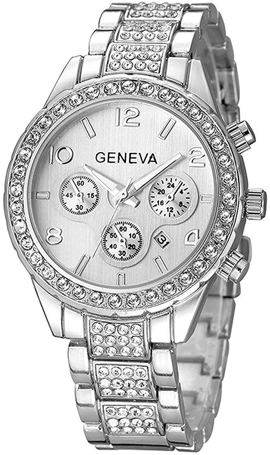 Gosasa Luxury Unisex Crystal Diamond Watches Quartz Digital - Product Imagery