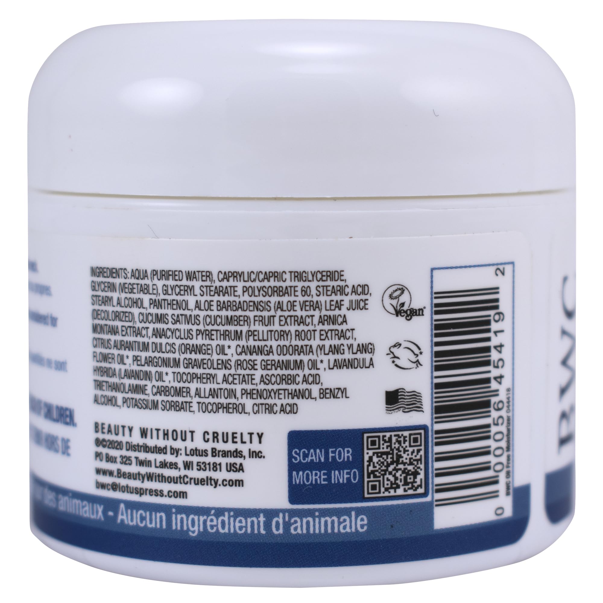 Beauty without Cruelty Facial Moisturizer Oil-Free, 2 Fluid Ounce - Beauty Without Cruelty