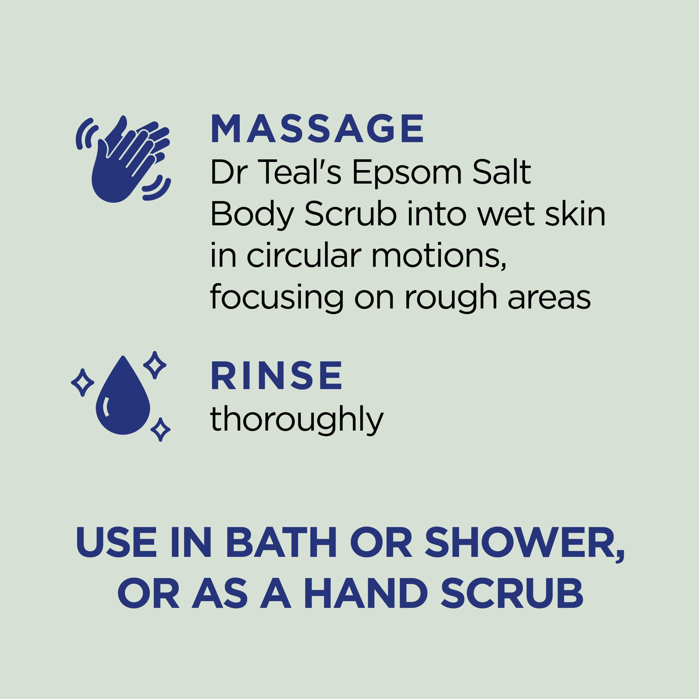 Dr Teal's Pure Epsom Salt Body Scrub, Relax & Relief with Eucalyptus & - Dr Teal's Official Product View 4