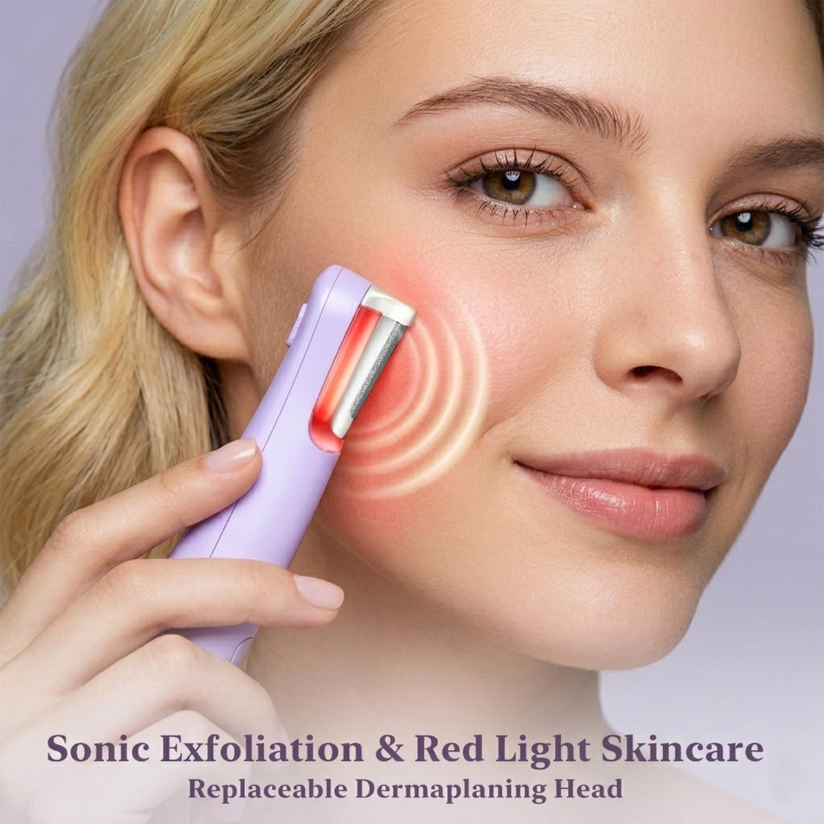 Dermaplane Razor for Women Face Peach Fuzz Removal Sonic - BNU Official Imagery - 6