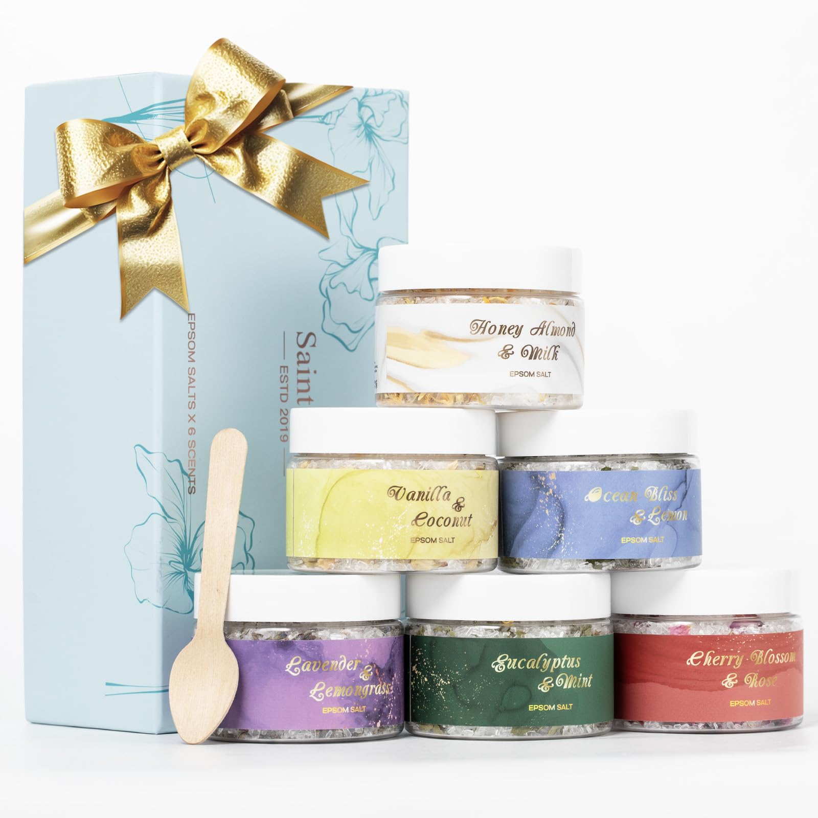 Spa Bath &amp; Body Gifts for Women, Jasmine Peony Spa Gift - Saint Roy